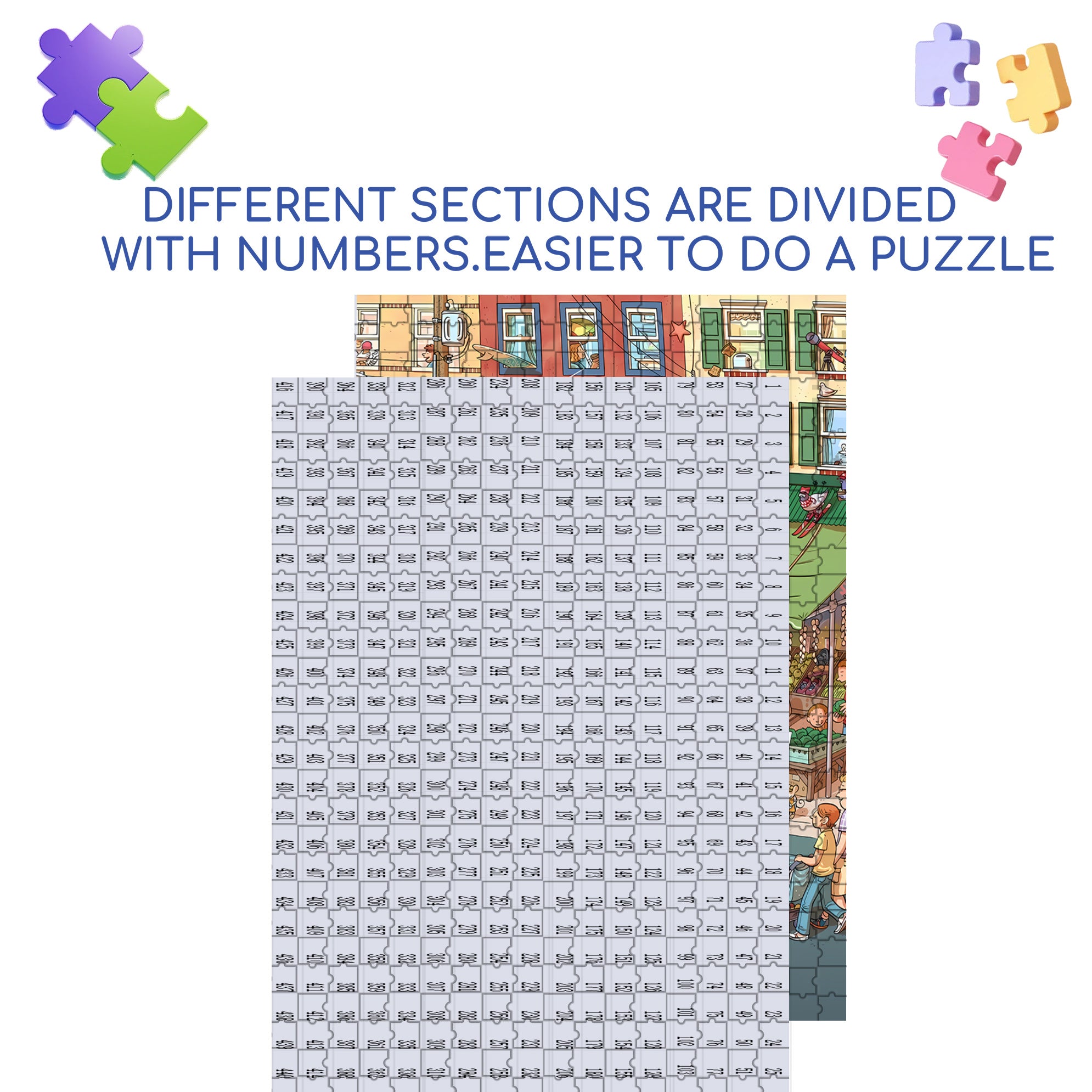 Lively 500pcs/1000pcs Jigsaw Puzzle, Scratch-Resistant, Interactive Family Game & Brain-Boosting DIY Decor, Perfect for Halloween, Christmas & New Year Gifts, Family Puzzle Game