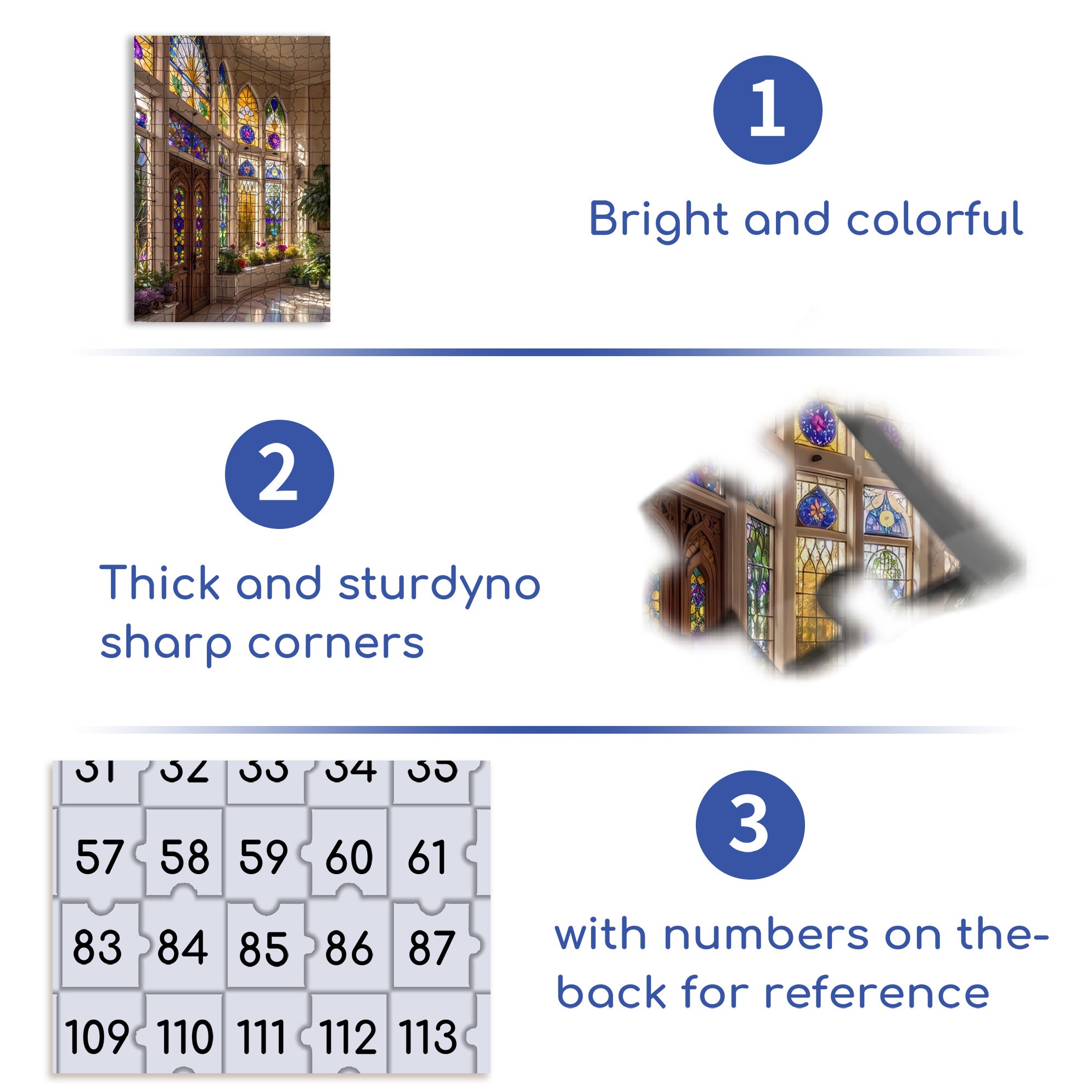 Mosaic Of Light 500pcs/1000pcs Jigsaw Puzzle, Scratch-Resistant, Interactive Family Game & Brain-Boosting DIY Decor, Perfect for Halloween, Christmas & New Year Gifts, Family Puzzle Game