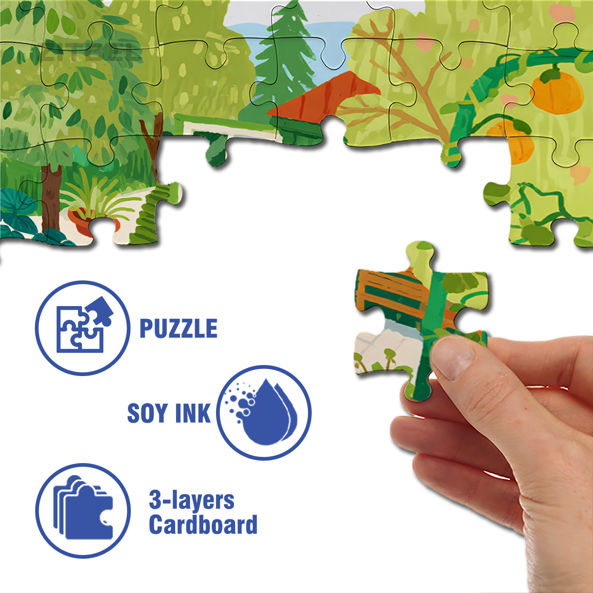 My Vegetable Garden 500pcs/1000pcs Jigsaw Puzzle, Scratch-Resistant, Interactive Family Game & Brain-Boosting DIY Decor, Perfect for Halloween, Christmas & New Year Gifts, Family Puzzle Game