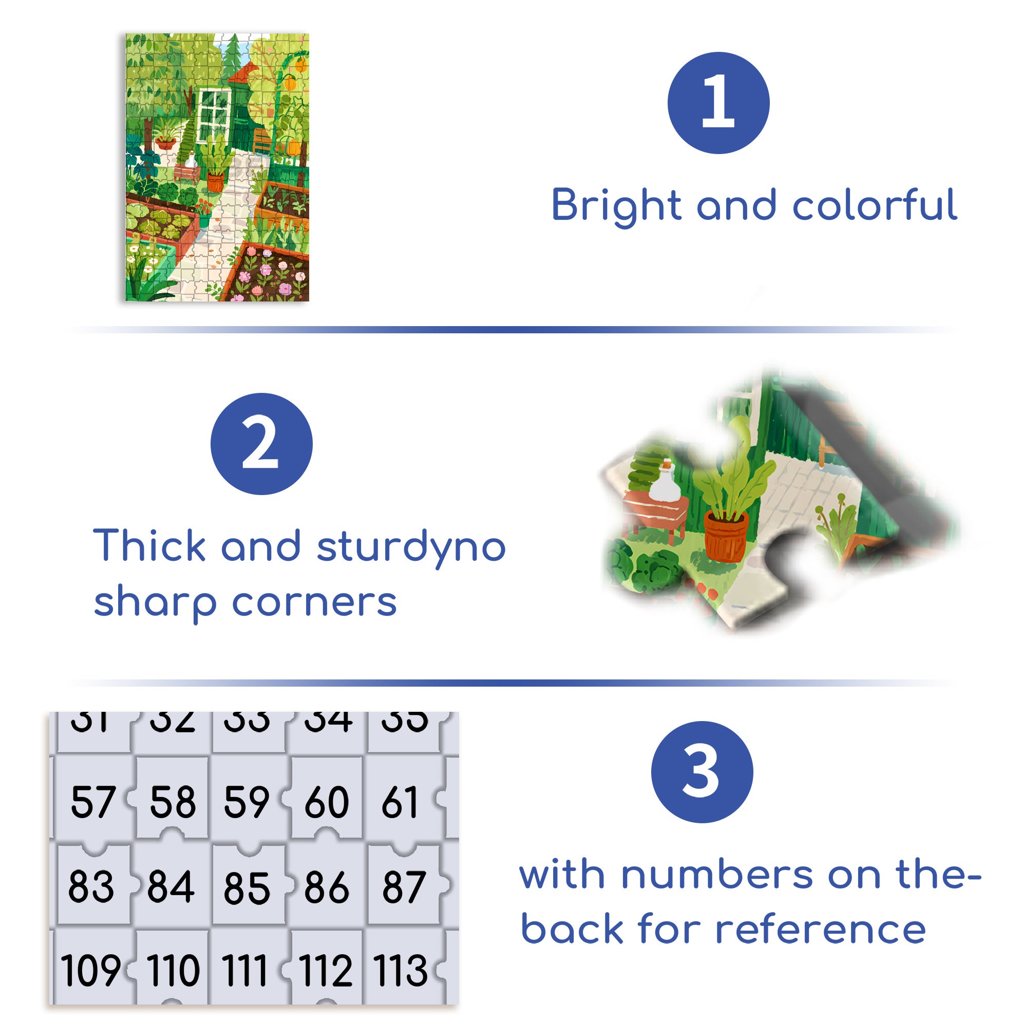 My Vegetable Garden 500pcs/1000pcs Jigsaw Puzzle, Scratch-Resistant, Interactive Family Game & Brain-Boosting DIY Decor, Perfect for Halloween, Christmas & New Year Gifts, Family Puzzle Game