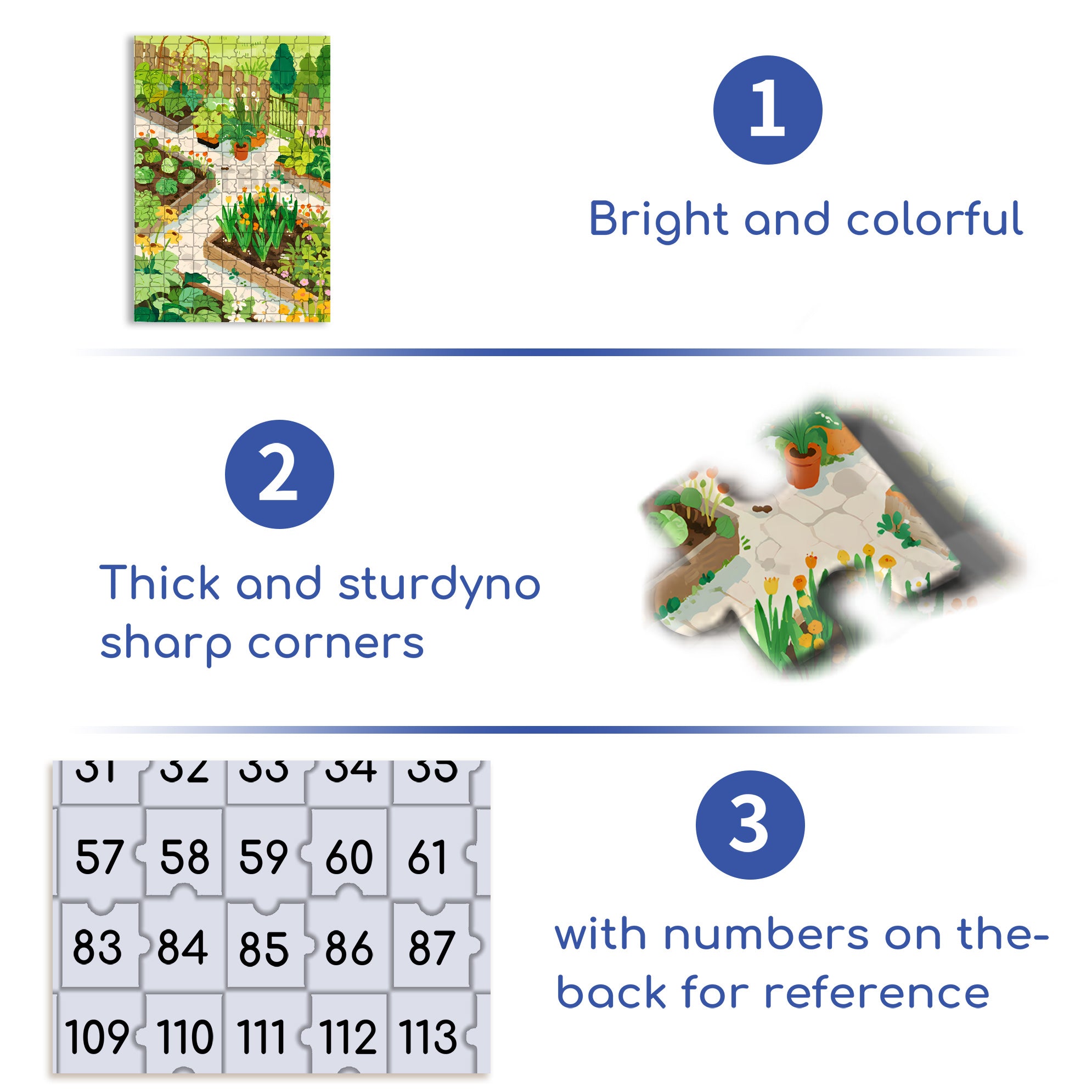 My Vegetable Garden2 500pcs/1000pcs Jigsaw Puzzle, Scratch-Resistant, Interactive Family Game & Brain-Boosting DIY Decor, Perfect for Halloween, Christmas & New Year Gifts, Family Puzzle Game