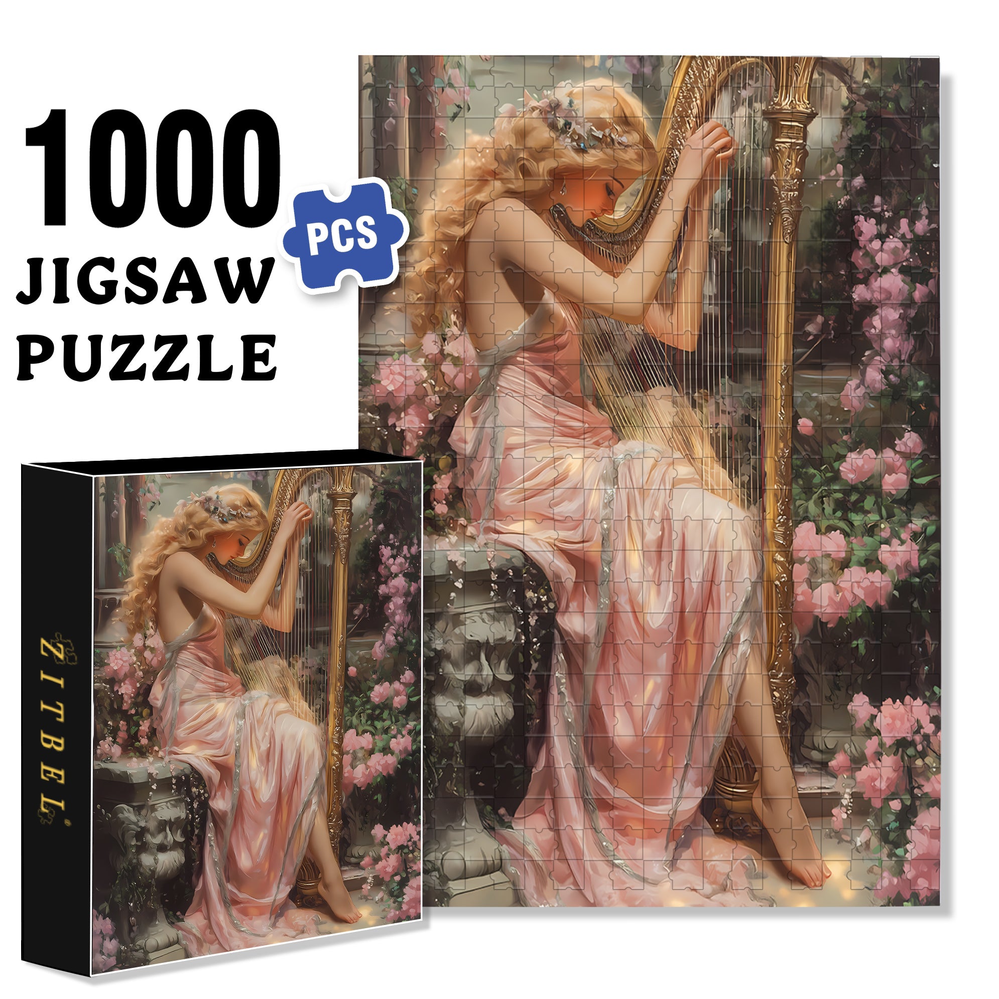 Nature's Sound 500pcs/1000pcs Jigsaw Puzzle, Scratch-Resistant, Interactive Family Game & Brain-Boosting DIY Decor, Perfect for Halloween, Christmas & New Year Gifts, Family Puzzle Game
