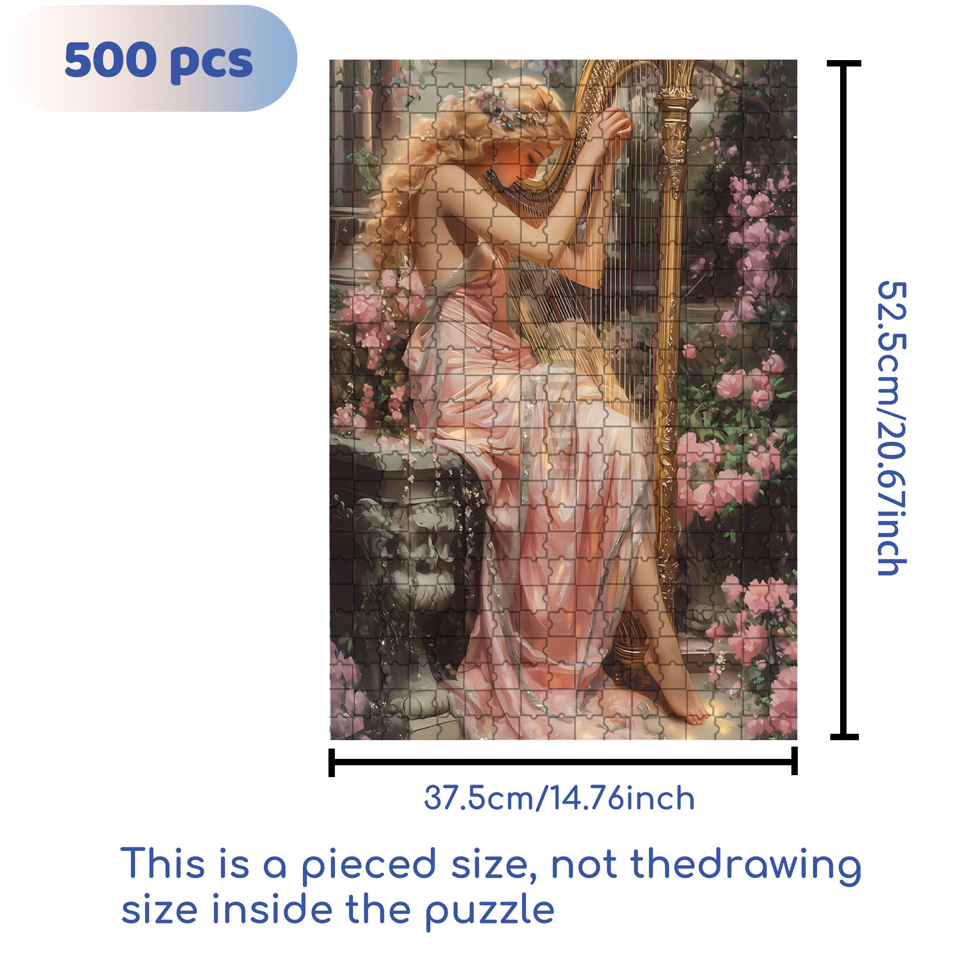 Nature's Sound 500pcs/1000pcs Jigsaw Puzzle, Scratch-Resistant, Interactive Family Game & Brain-Boosting DIY Decor, Perfect for Halloween, Christmas & New Year Gifts, Family Puzzle Game