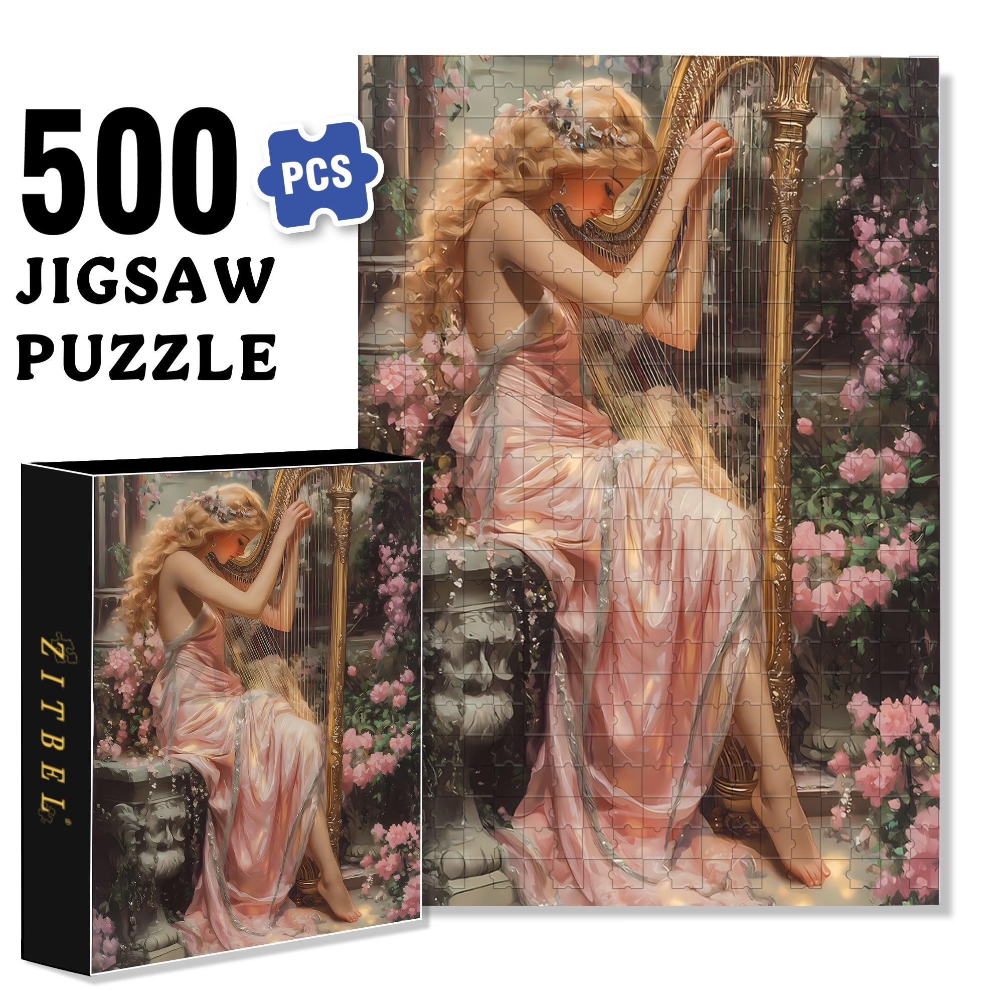 Nature's Sound 500pcs/1000pcs Jigsaw Puzzle, Scratch-Resistant, Interactive Family Game & Brain-Boosting DIY Decor, Perfect for Halloween, Christmas & New Year Gifts, Family Puzzle Game