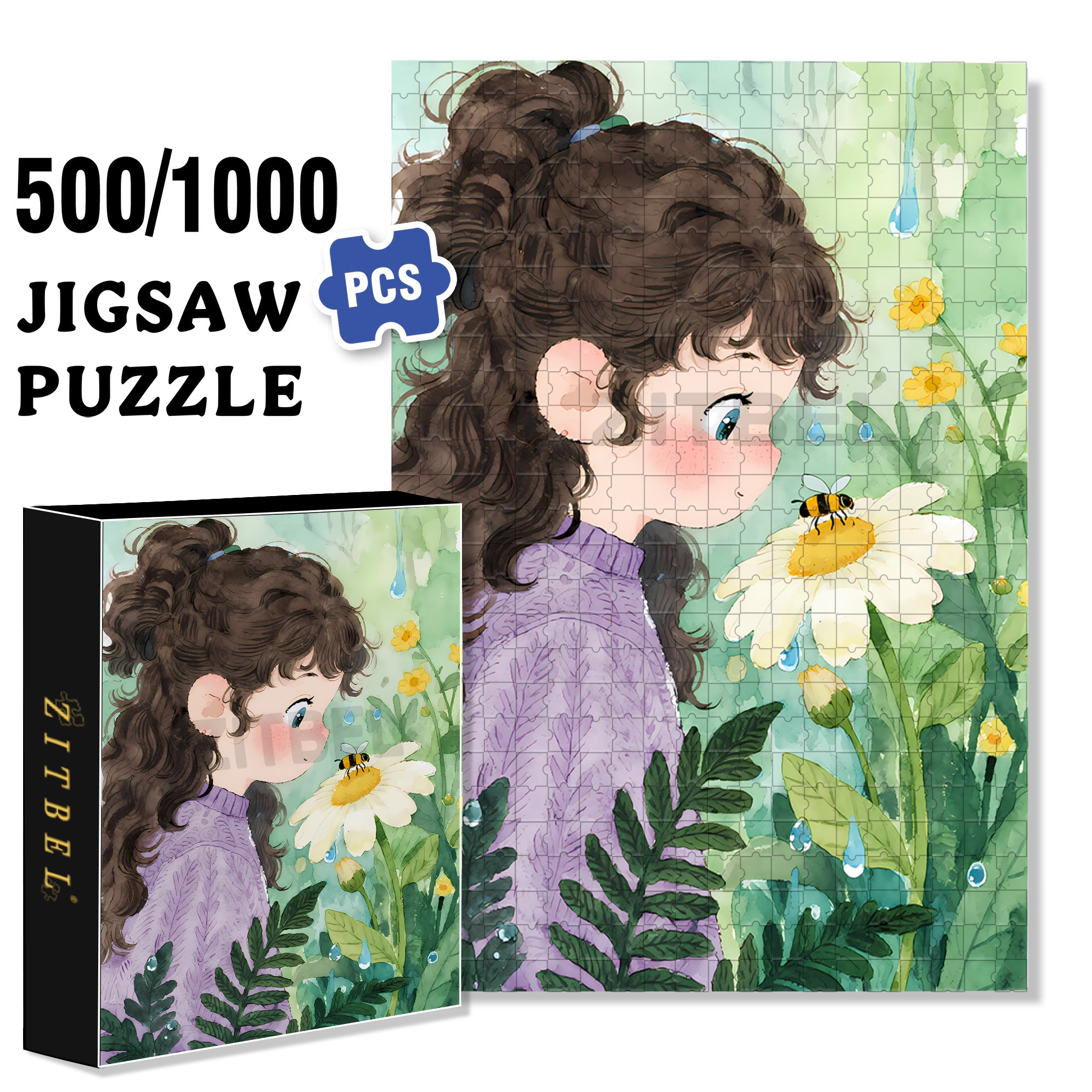 Observe Carefully 500pcs/1000pcs Jigsaw Puzzle, Scratch-Resistant, Interactive Family Game & Brain-Boosting DIY Decor, Perfect for Halloween, Christmas & New Year Gifts, Family Puzzle Game