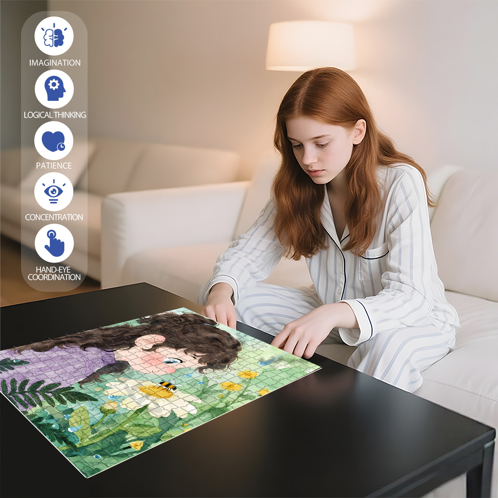Observe Carefully 500pcs/1000pcs Jigsaw Puzzle, Scratch-Resistant, Interactive Family Game & Brain-Boosting DIY Decor, Perfect for Halloween, Christmas & New Year Gifts, Family Puzzle Game