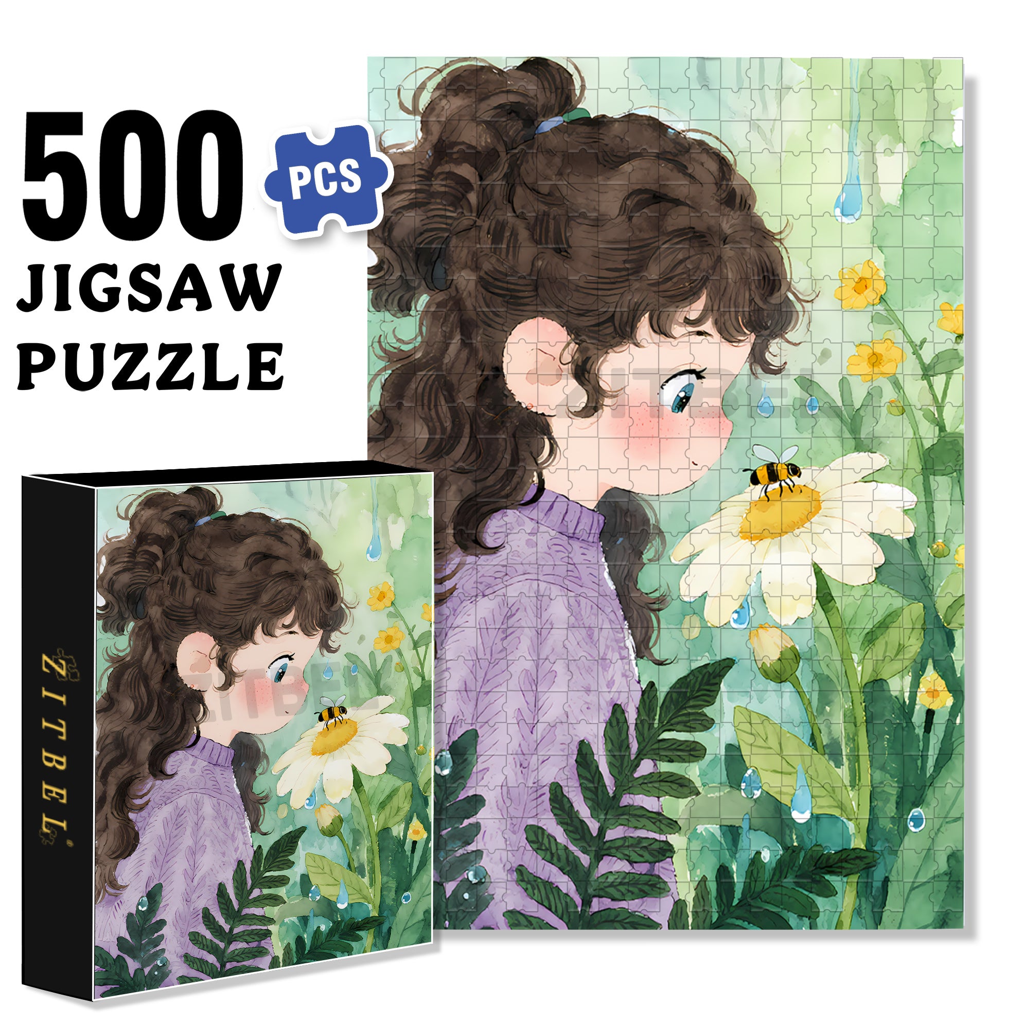 Observe Carefully 500pcs/1000pcs Jigsaw Puzzle, Scratch-Resistant, Interactive Family Game & Brain-Boosting DIY Decor, Perfect for Halloween, Christmas & New Year Gifts, Family Puzzle Game