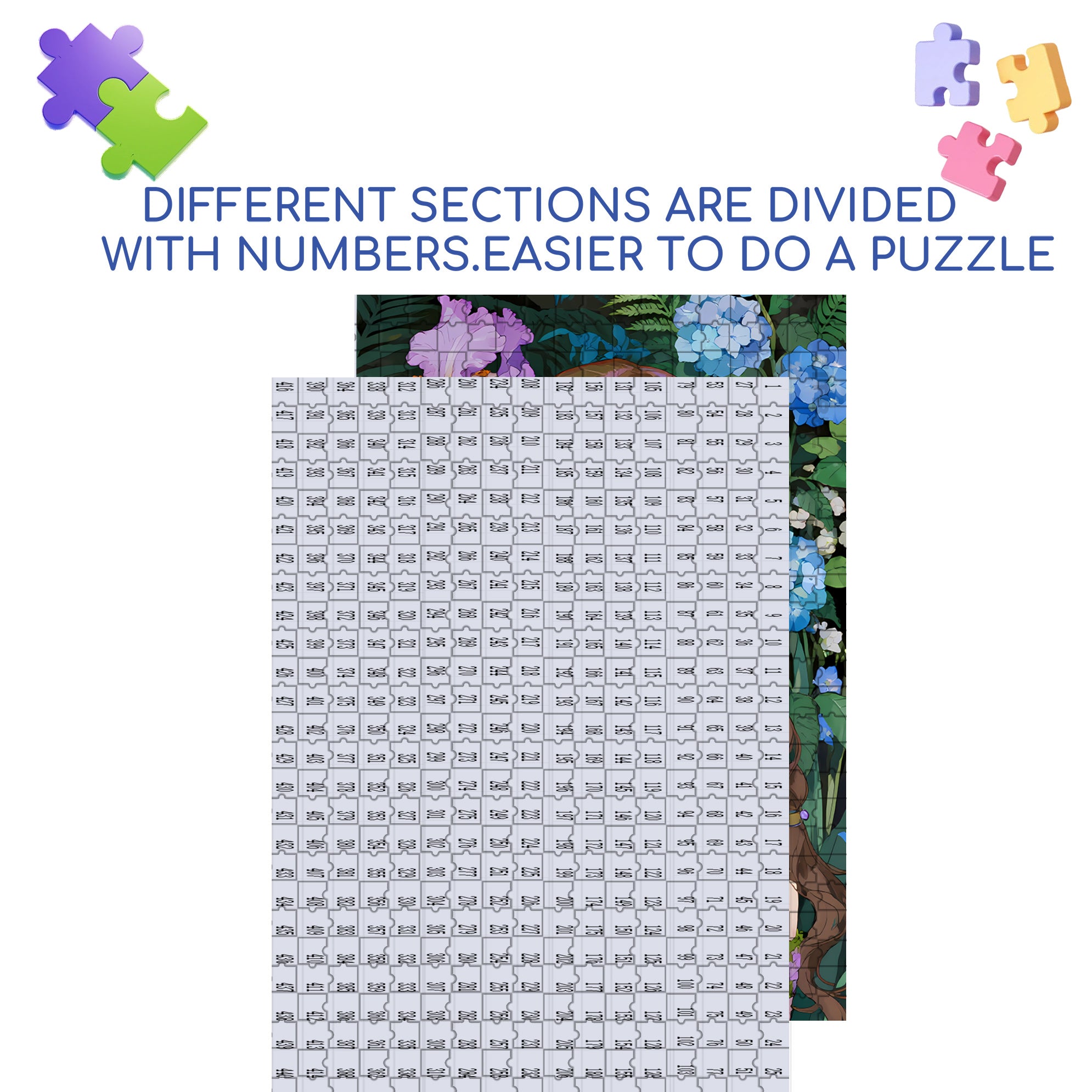 Pretty 500pcs/1000pcs Jigsaw Puzzle, Scratch-Resistant, Interactive Family Game & Brain-Boosting DIY Decor, Perfect for Halloween, Christmas & New Year Gifts, Family Puzzle Game