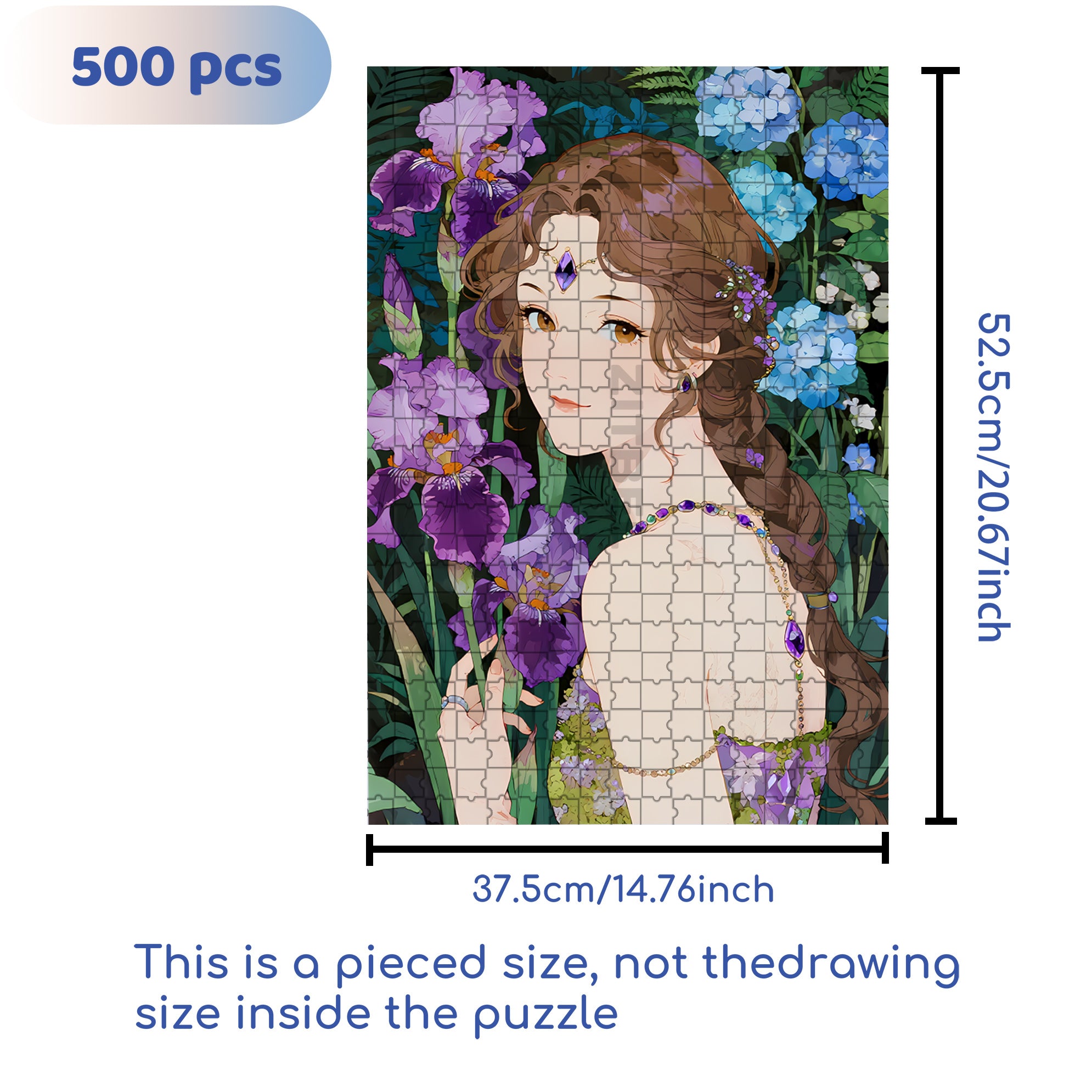 Pretty 500pcs/1000pcs Jigsaw Puzzle, Scratch-Resistant, Interactive Family Game & Brain-Boosting DIY Decor, Perfect for Halloween, Christmas & New Year Gifts, Family Puzzle Game