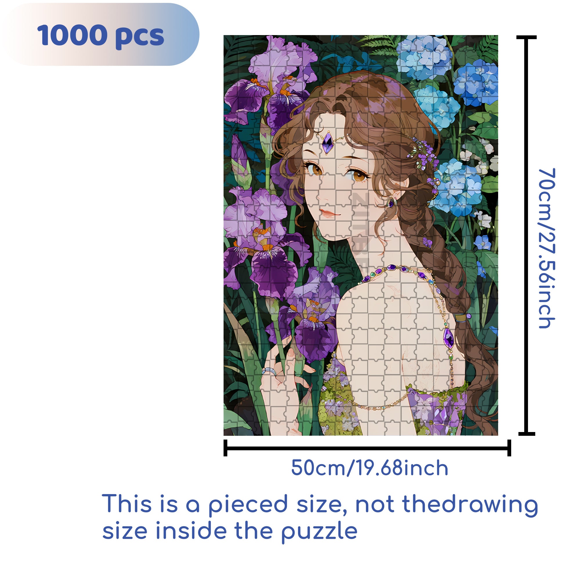 Pretty 500pcs/1000pcs Jigsaw Puzzle, Scratch-Resistant, Interactive Family Game & Brain-Boosting DIY Decor, Perfect for Halloween, Christmas & New Year Gifts, Family Puzzle Game