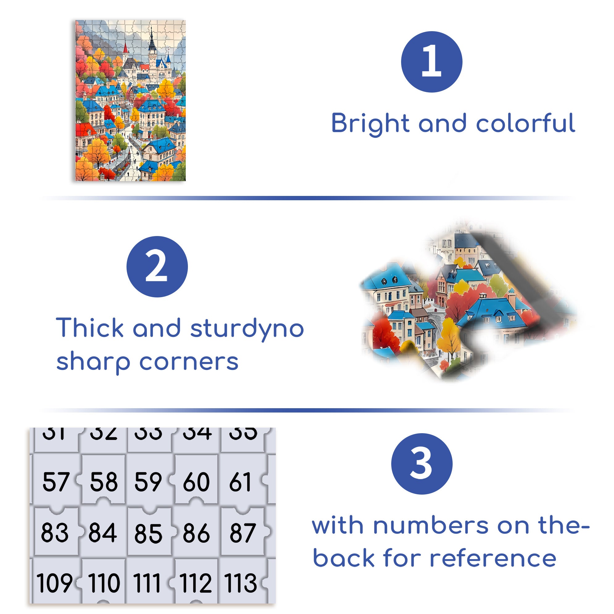 Quiet And Colorful Forests 500pcs/1000pcs Jigsaw Puzzle, Scratch-Resistant, Interactive Family Game & Brain-Boosting DIY Decor, Perfect for Halloween, Christmas & New Year Gifts, Family Puzzle Game