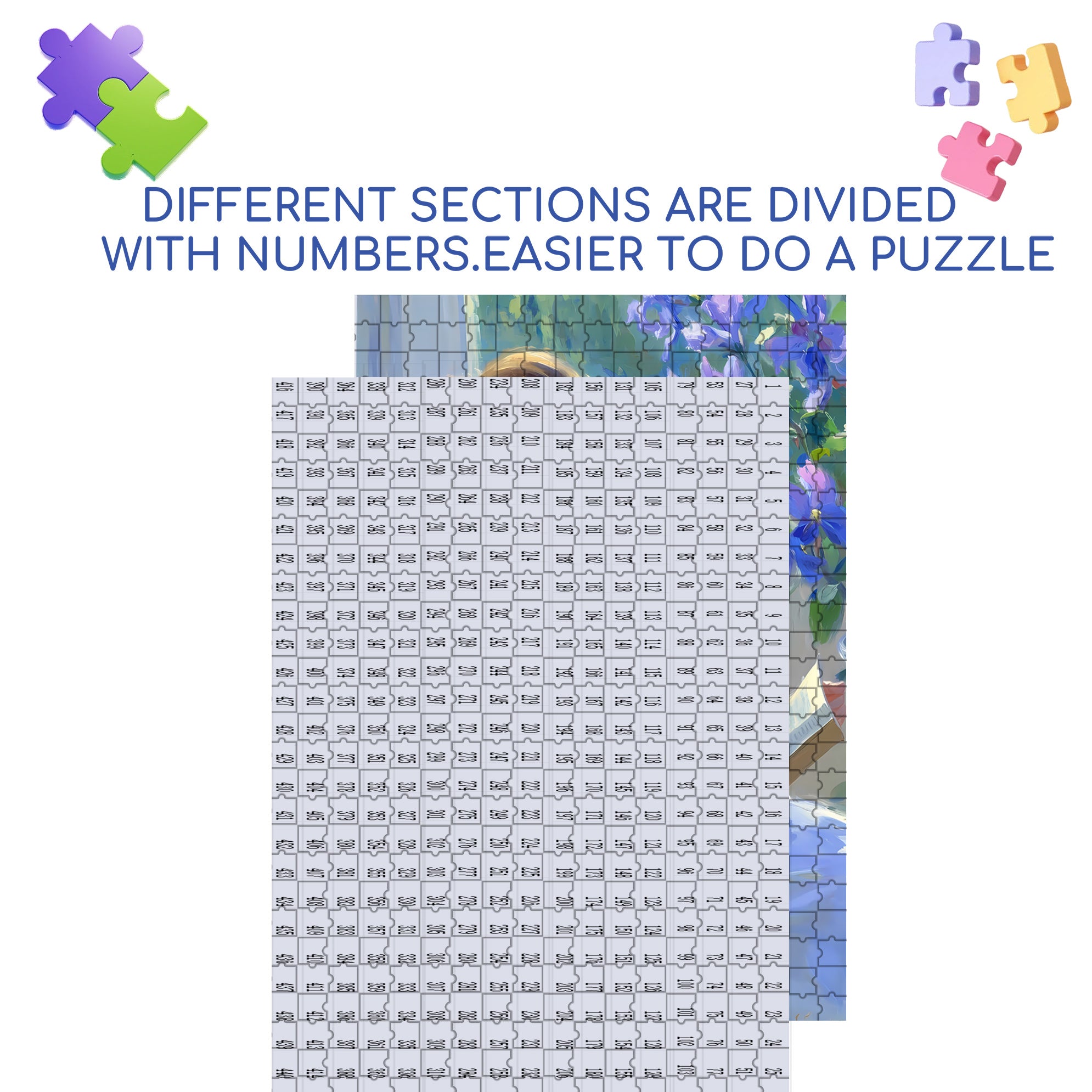 Read Quietly 500pcs/1000pcs Jigsaw Puzzle, Scratch-Resistant, Interactive Family Game & Brain-Boosting DIY Decor, Perfect for Halloween, Christmas & New Year Gifts, Family Puzzle Game