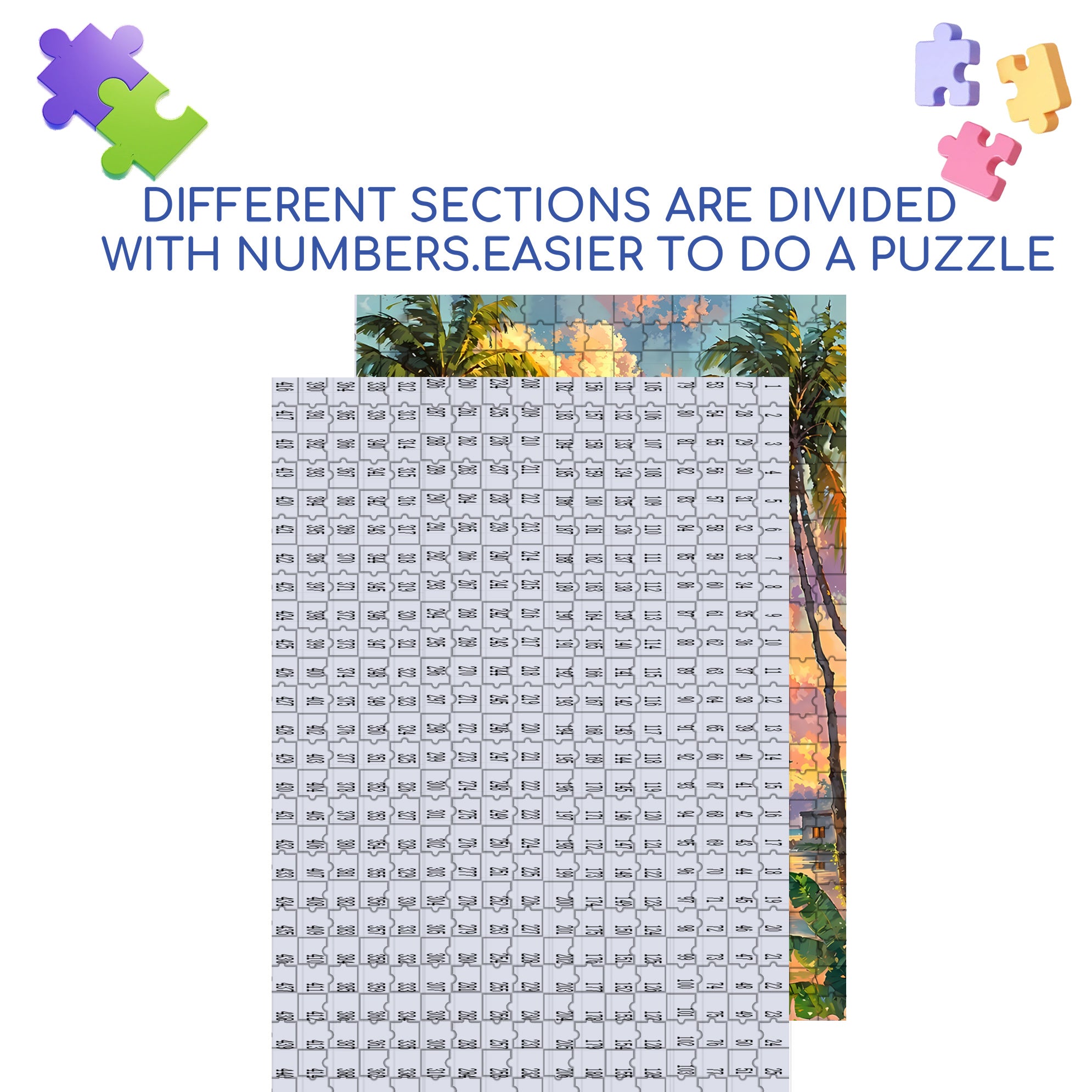 Return 500pcs/1000pcs Jigsaw Puzzle, Scratch-Resistant, Interactive Family Game & Brain-Boosting DIY Decor, Perfect for Halloween, Christmas & New Year Gifts, Family Puzzle Game