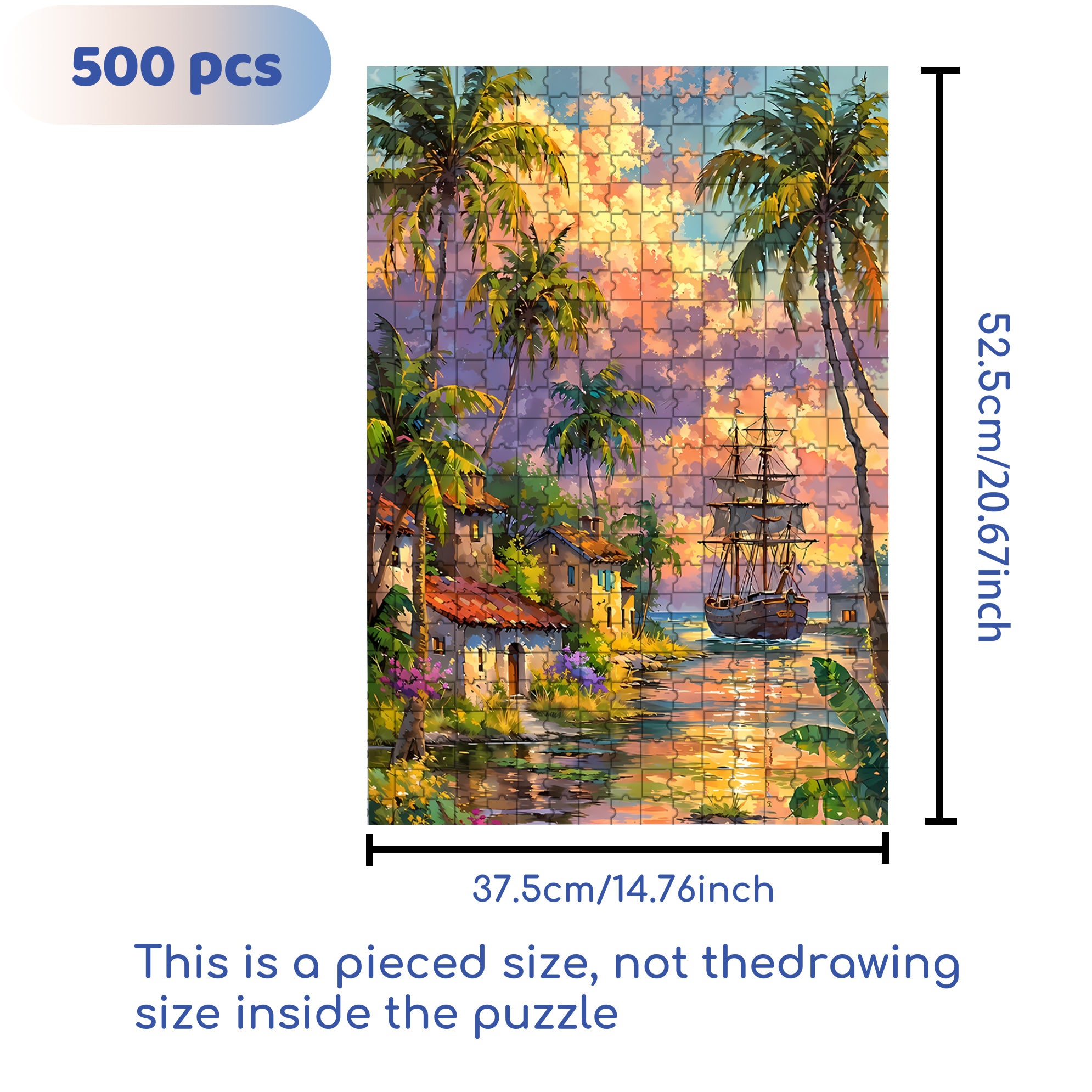 Return 500pcs/1000pcs Jigsaw Puzzle, Scratch-Resistant, Interactive Family Game & Brain-Boosting DIY Decor, Perfect for Halloween, Christmas & New Year Gifts, Family Puzzle Game