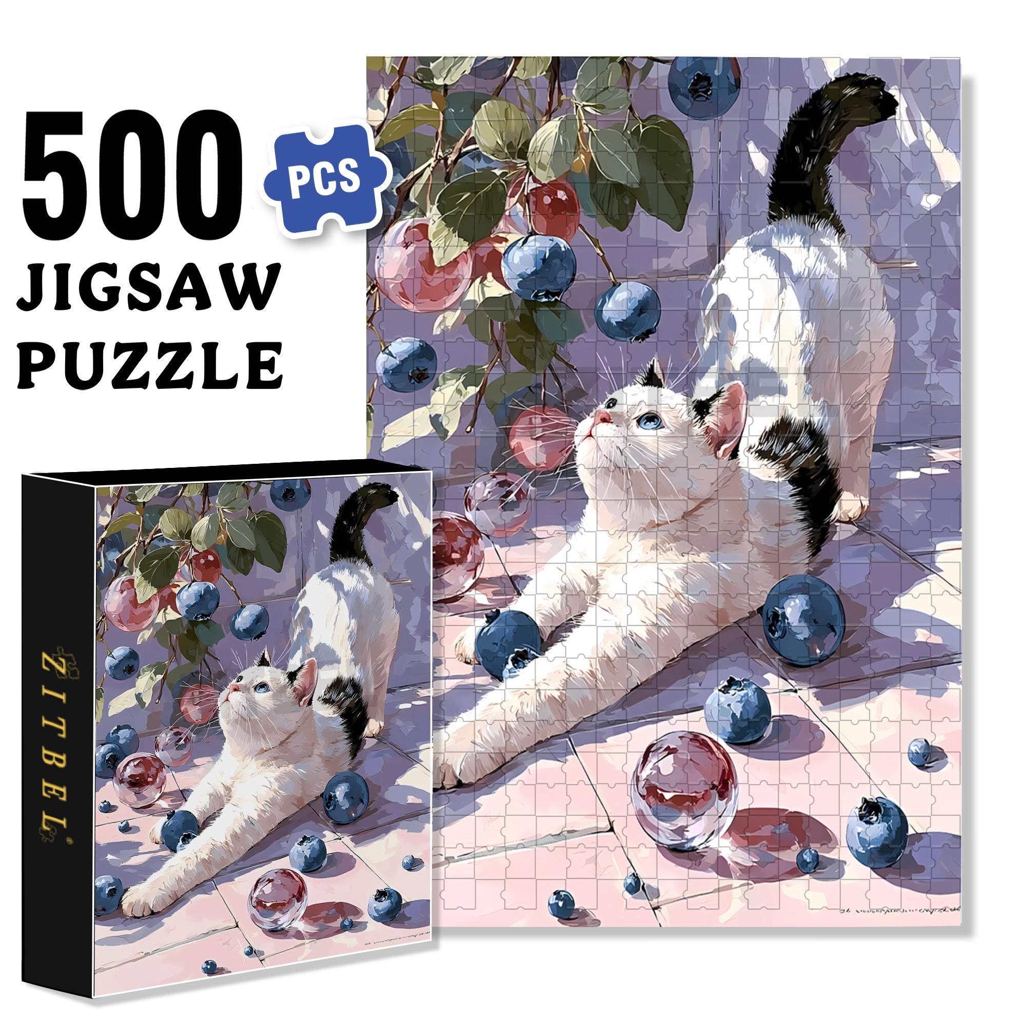 Stretch 500pcs/1000pcs Jigsaw Puzzle, Scratch-Resistant, Interactive Family Game & Brain-Boosting DIY Decor, Perfect for Halloween, Christmas & New Year Gifts, Family Puzzle Game