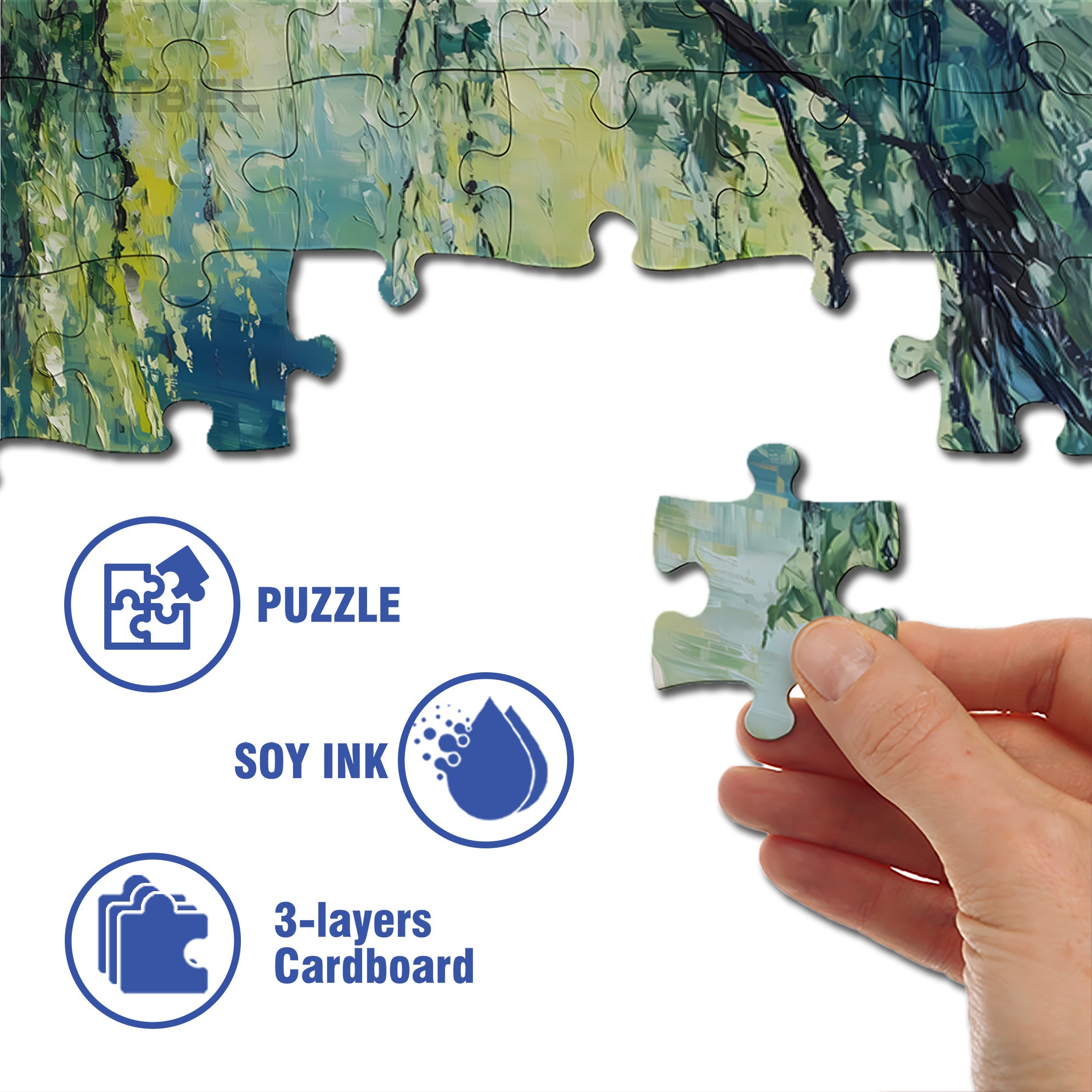 Swan Drawn 500pcs/1000pcs Jigsaw Puzzle, Scratch-Resistant, Interactive Family Game & Brain-Boosting DIY Decor, Perfect for Halloween, Christmas & New Year Gifts, Family Puzzle Game