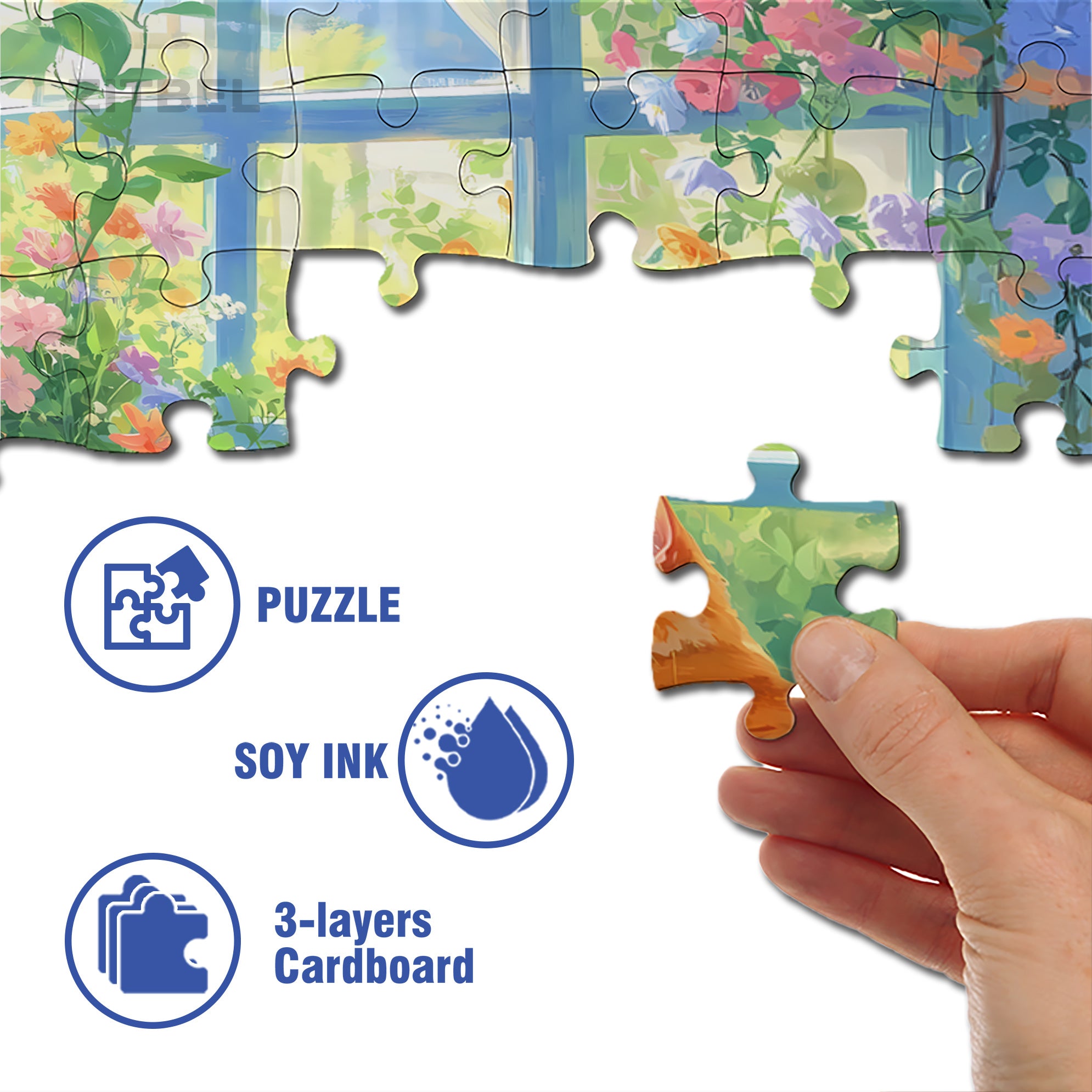 A Ray Of Sunshine 500pcs/1000pcs Jigsaw Puzzle, Scratch-Resistant, Interactive Family Game & Brain-Boosting DIY Decor, Perfect for Halloween, Christmas & New Year Gifts, Family Puzzle Game