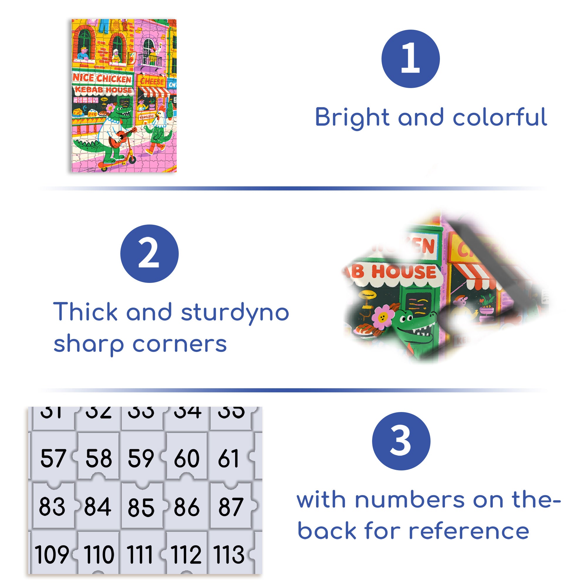 Alligator And Chicken 500pcs/1000pcs Jigsaw Puzzle, Scratch-Resistant, Interactive Family Game & Brain-Boosting DIY Decor, Perfect for Halloween, Christmas & New Year Gifts, Family Puzzle Game