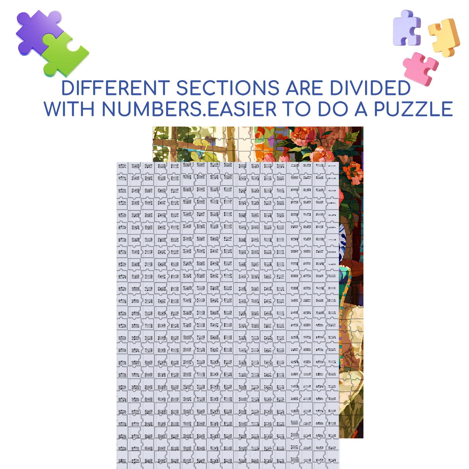 Art Home 500pcs/1000pcs Jigsaw Puzzle, Scratch-Resistant, Interactive Family Game & Brain-Boosting DIY Decor, Perfect for Halloween, Christmas & New Year Gifts, Family Puzzle Game