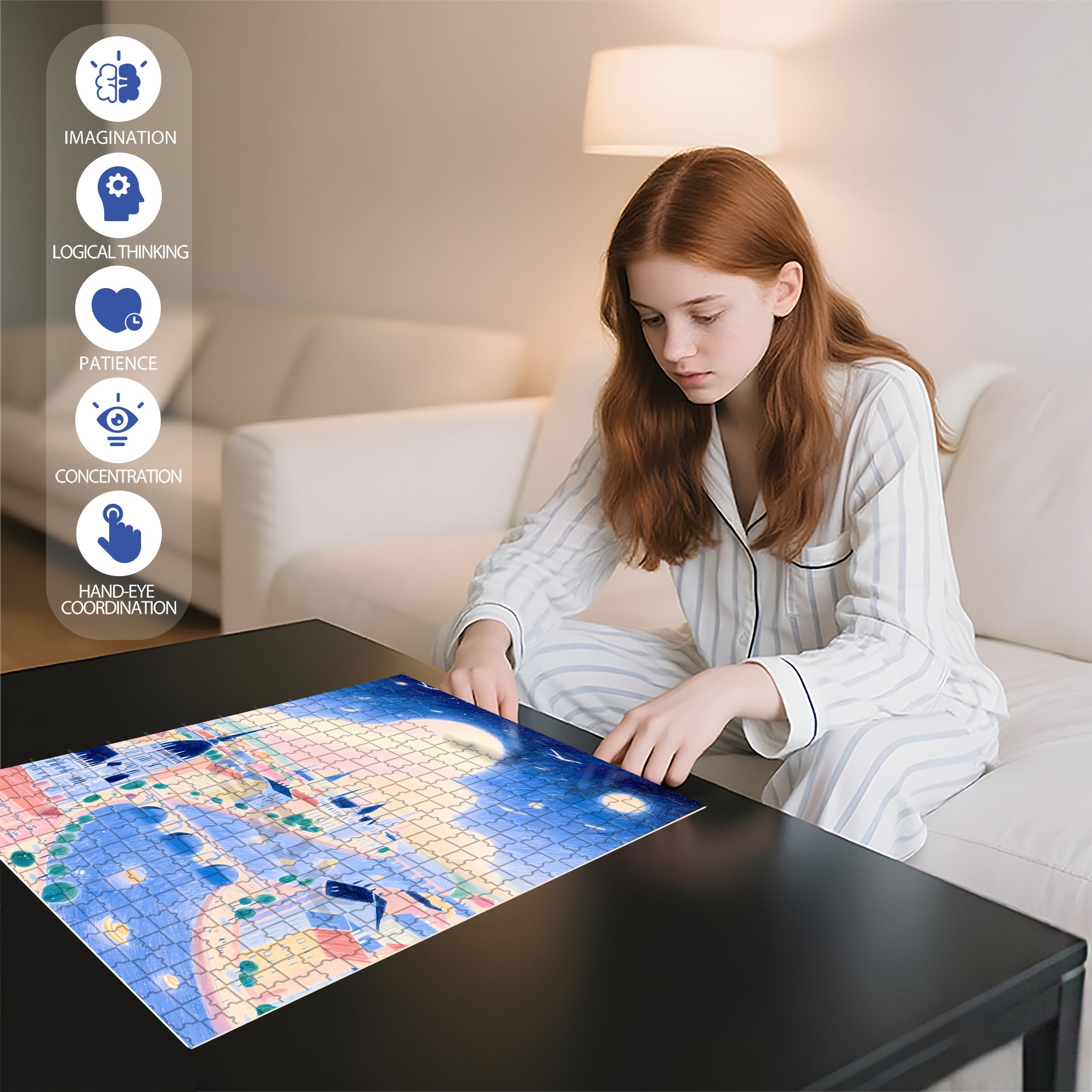 Budapest 500pcs/1000pcs Jigsaw Puzzle, Scratch-Resistant, Interactive Family Game & Brain-Boosting DIY Decor, Perfect for Halloween, Christmas & New Year Gifts, Family Puzzle Game