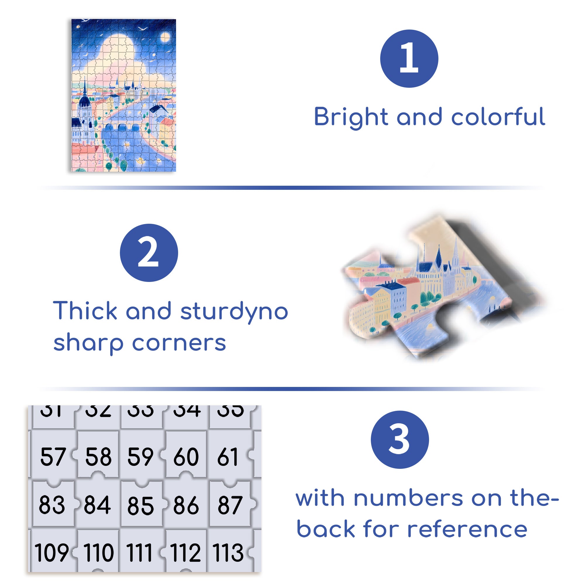 Budapest 500pcs/1000pcs Jigsaw Puzzle, Scratch-Resistant, Interactive Family Game & Brain-Boosting DIY Decor, Perfect for Halloween, Christmas & New Year Gifts, Family Puzzle Game