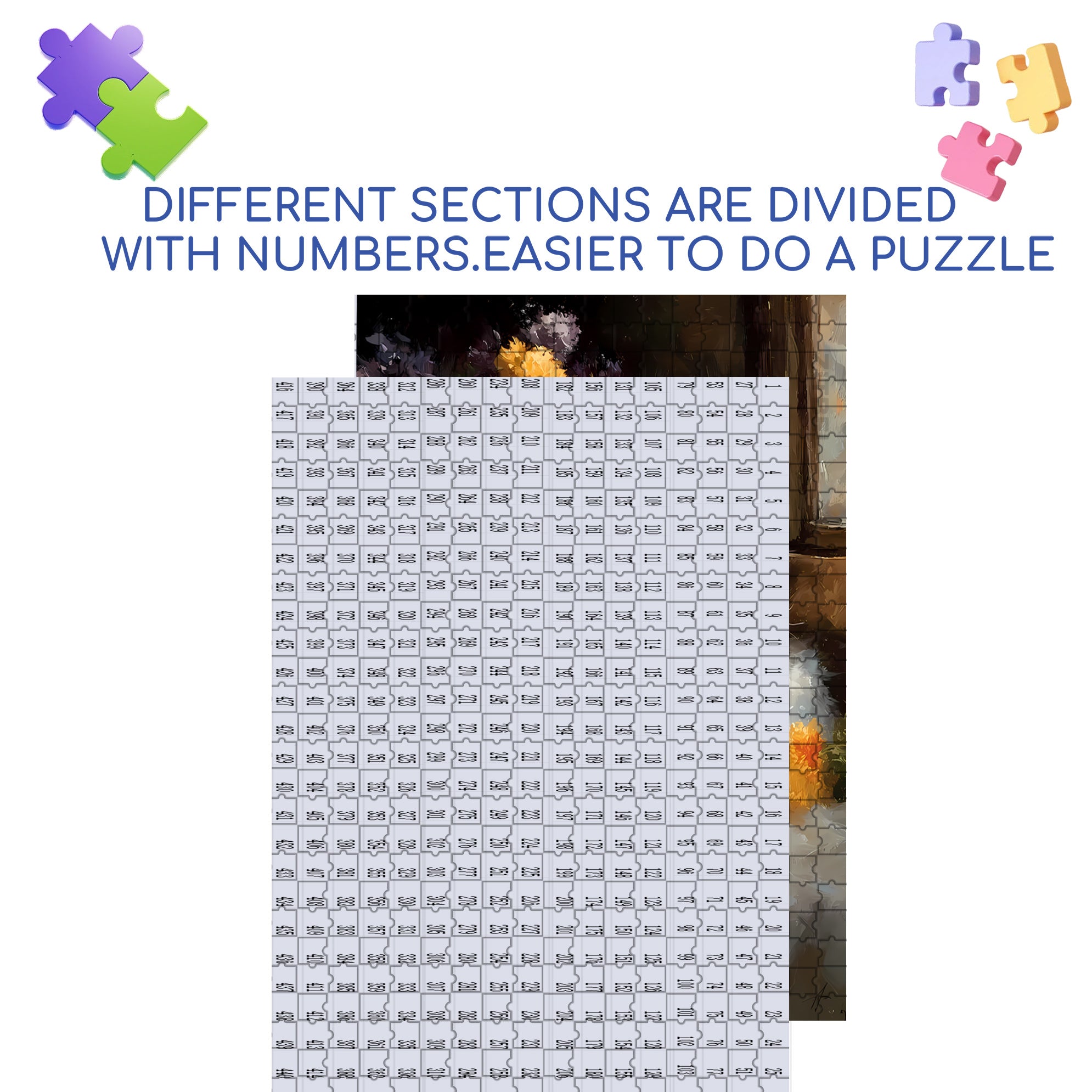 Cat And Goldfish 500pcs/1000pcs Jigsaw Puzzle, Scratch-Resistant, Interactive Family Game & Brain-Boosting DIY Decor, Perfect for Halloween, Christmas & New Year Gifts, Family Puzzle Game