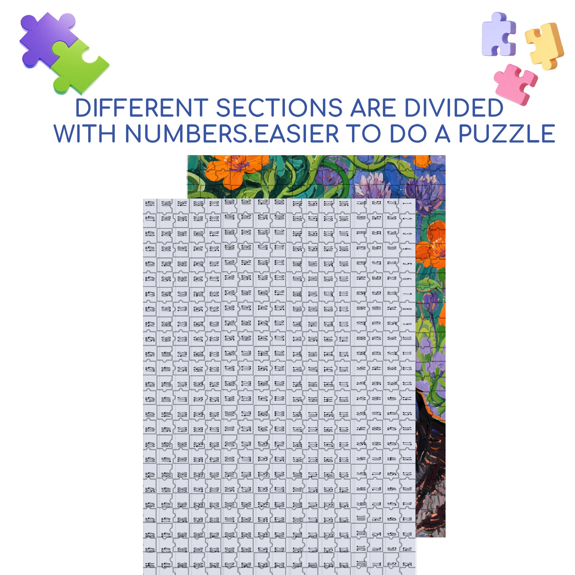 Cool Cat 500pcs/1000pcs Jigsaw Puzzle, Scratch-Resistant, Interactive Family Game & Brain-Boosting DIY Decor, Perfect for Halloween, Christmas & New Year Gifts, Family Puzzle Game