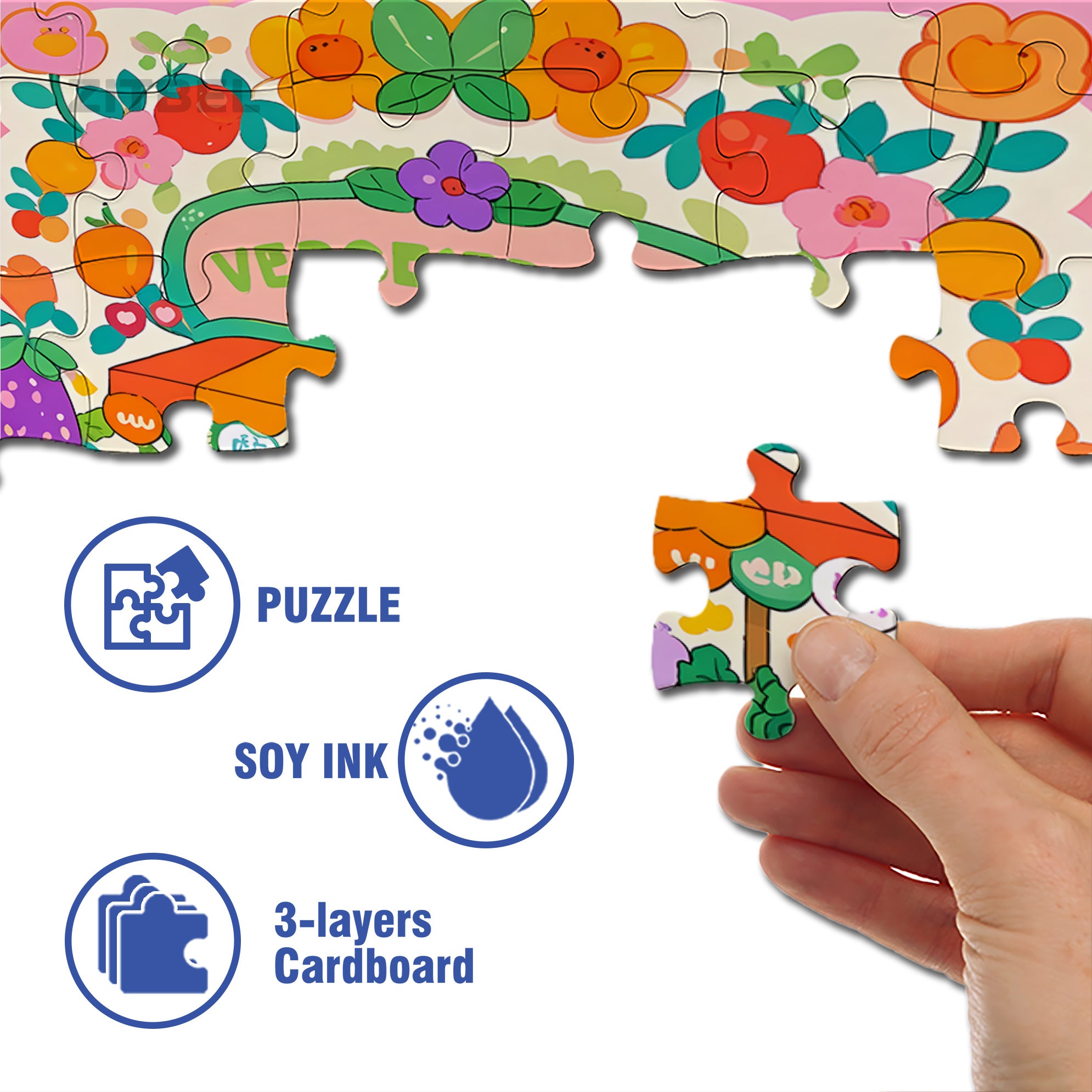 Cute Fruit Stall 500pcs/1000pcs Jigsaw Puzzle, Scratch-Resistant, Interactive Family Game & Brain-Boosting DIY Decor, Perfect for Halloween, Christmas & New Year Gifts, Family Puzzle Game