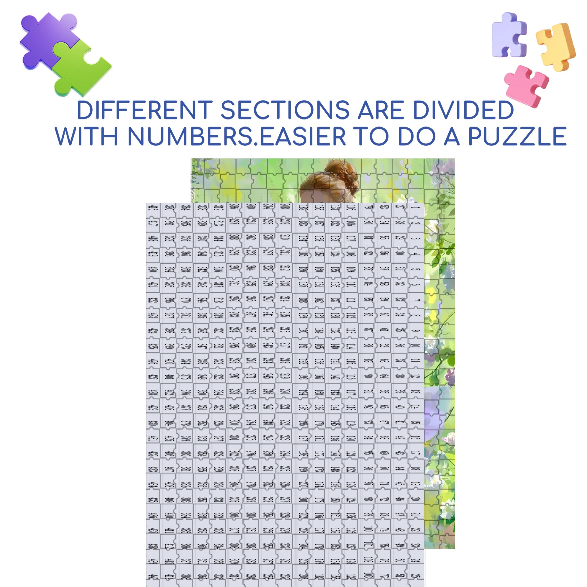Flowing Dress 500pcs/1000pcs Jigsaw Puzzle, Scratch-Resistant, Interactive Family Game & Brain-Boosting DIY Decor, Perfect for Halloween, Christmas & New Year Gifts, Family Puzzle Game