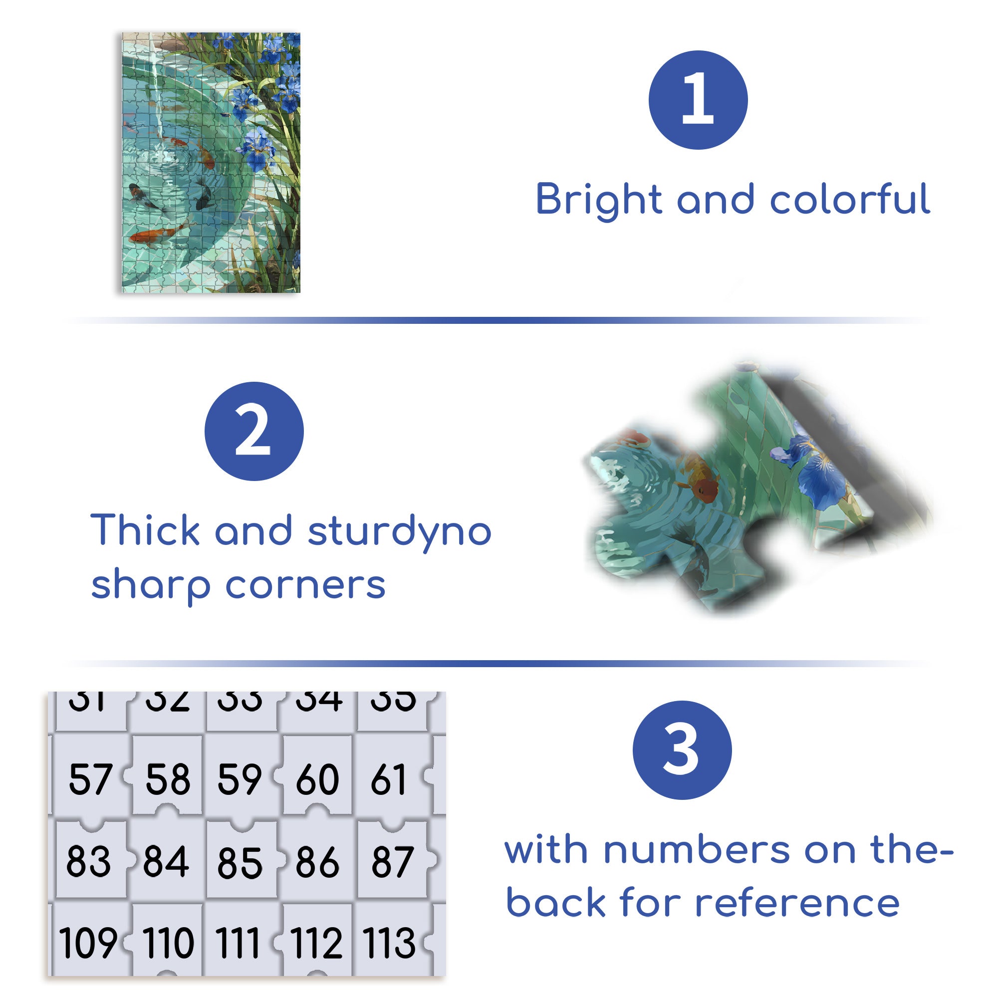 Irises By The Pond 500pcs/1000pcs Jigsaw Puzzle, Scratch-Resistant, Interactive Family Game & Brain-Boosting DIY Decor, Perfect for Halloween, Christmas & New Year Gifts, Family Puzzle Game