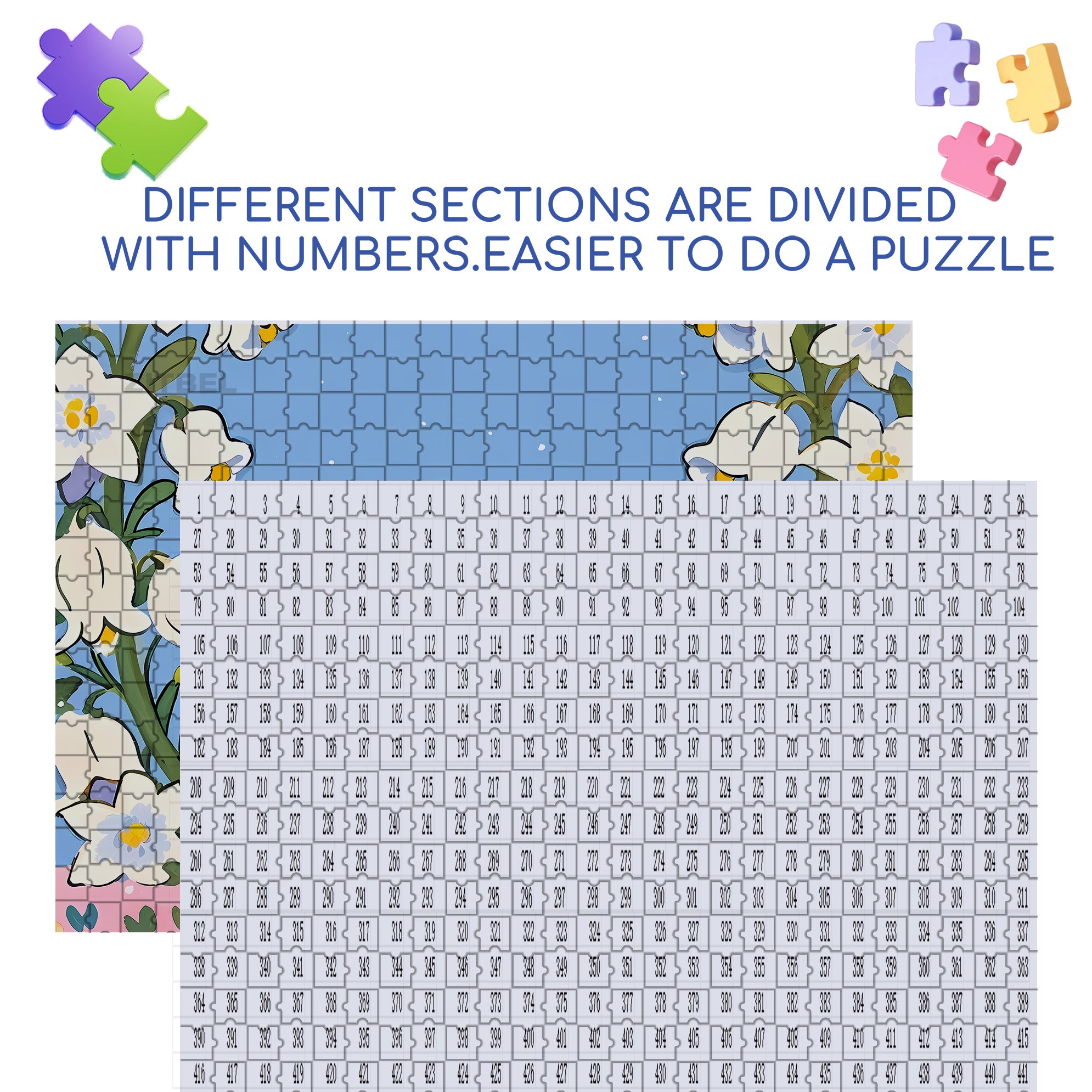 Kind Angel 500pcs/1000pcs Jigsaw Puzzle, Scratch-Resistant, Interactive Family Game & Brain-Boosting DIY Decor, Perfect for Halloween, Christmas & New Year Gifts, Family Puzzle Game