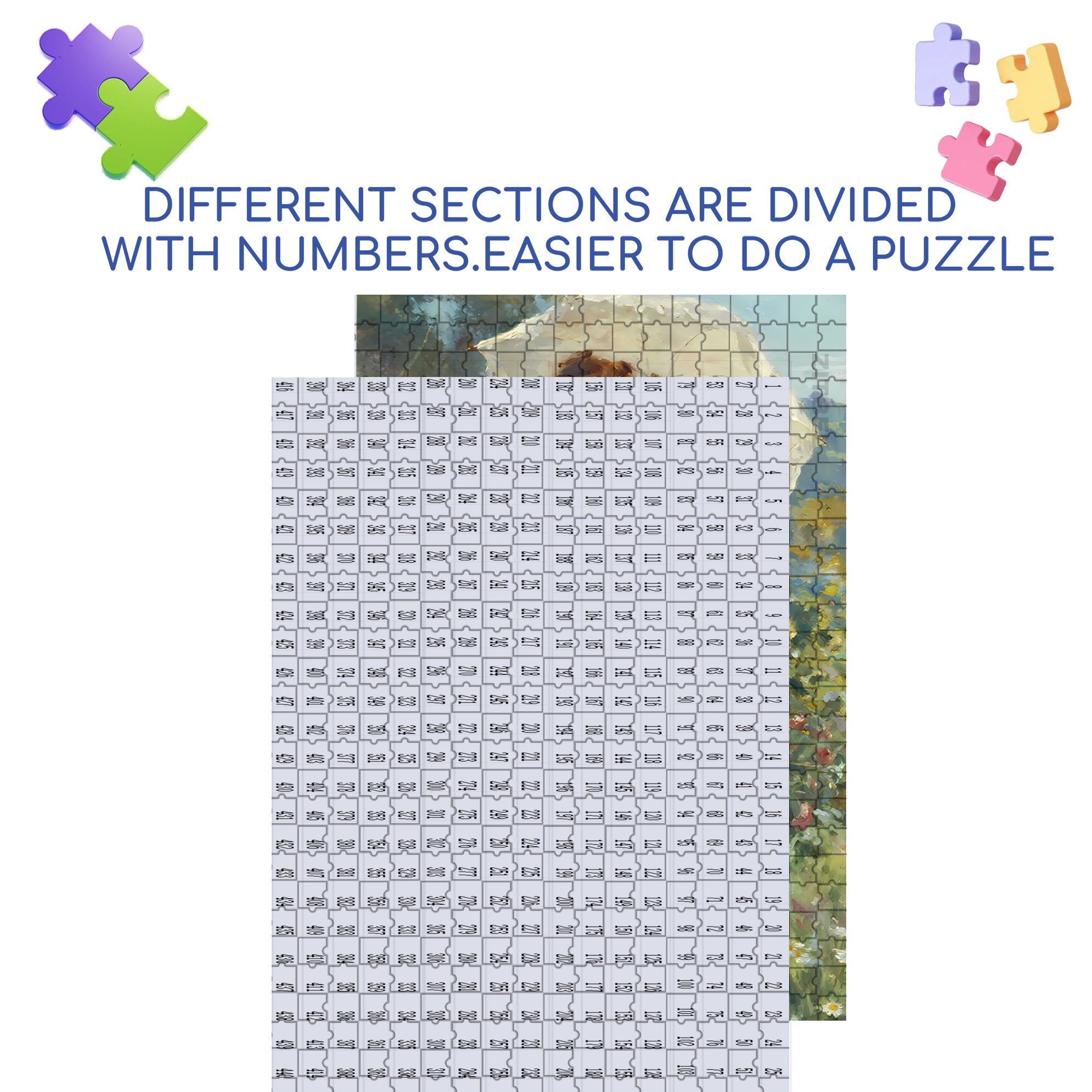 Lady 500pcs/1000pcs Jigsaw Puzzle, Scratch-Resistant, Interactive Family Game & Brain-Boosting DIY Decor, Perfect for Halloween, Christmas & New Year Gifts, Family Puzzle Game