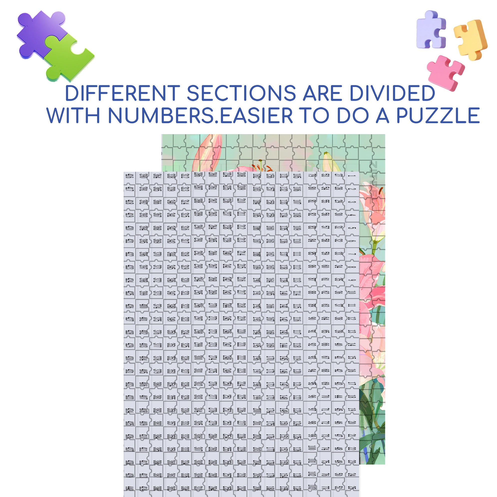 Lily And Cat 500pcs/1000pcs Jigsaw Puzzle, Scratch-Resistant, Interactive Family Game & Brain-Boosting DIY Decor, Perfect for Halloween, Christmas & New Year Gifts, Family Puzzle Game