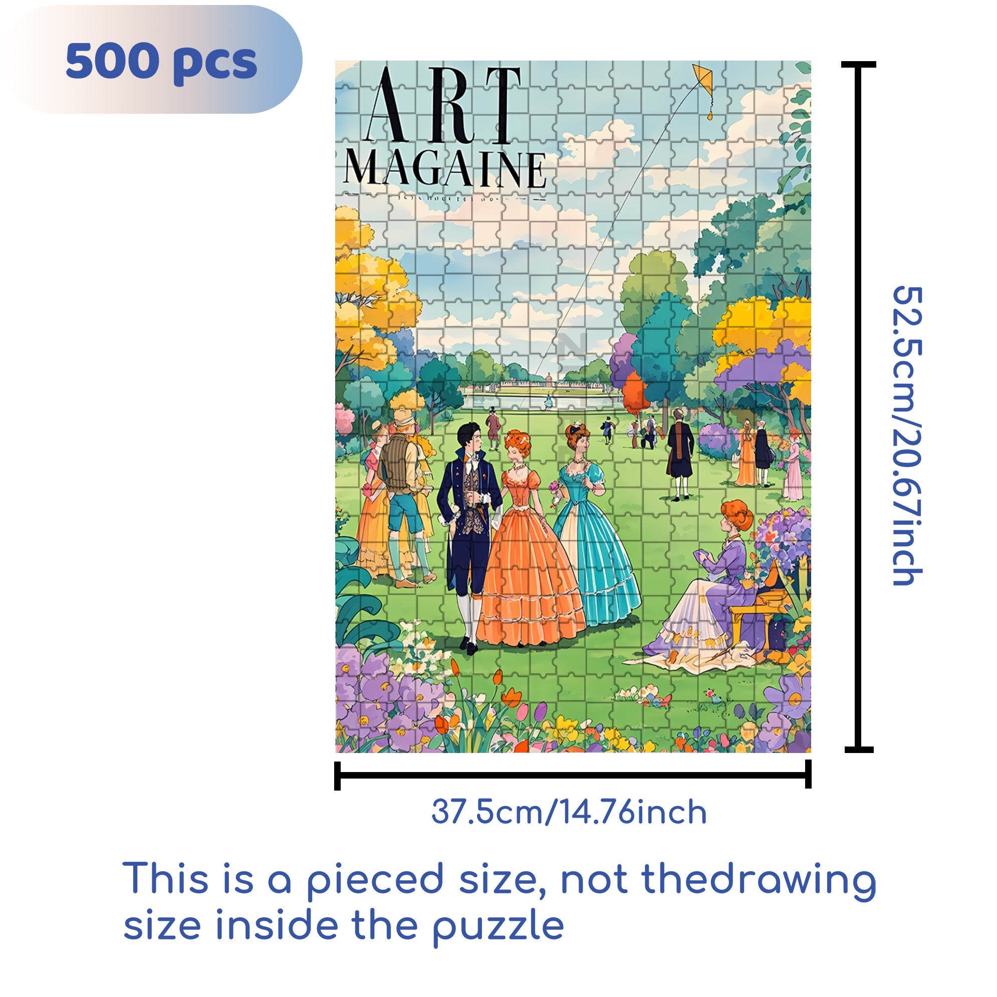 Outdoor 500pcs/1000pcs Jigsaw Puzzle, Scratch-Resistant, Interactive Family Game & Brain-Boosting DIY Decor, Perfect for Halloween, Christmas & New Year Gifts, Family Puzzle Game