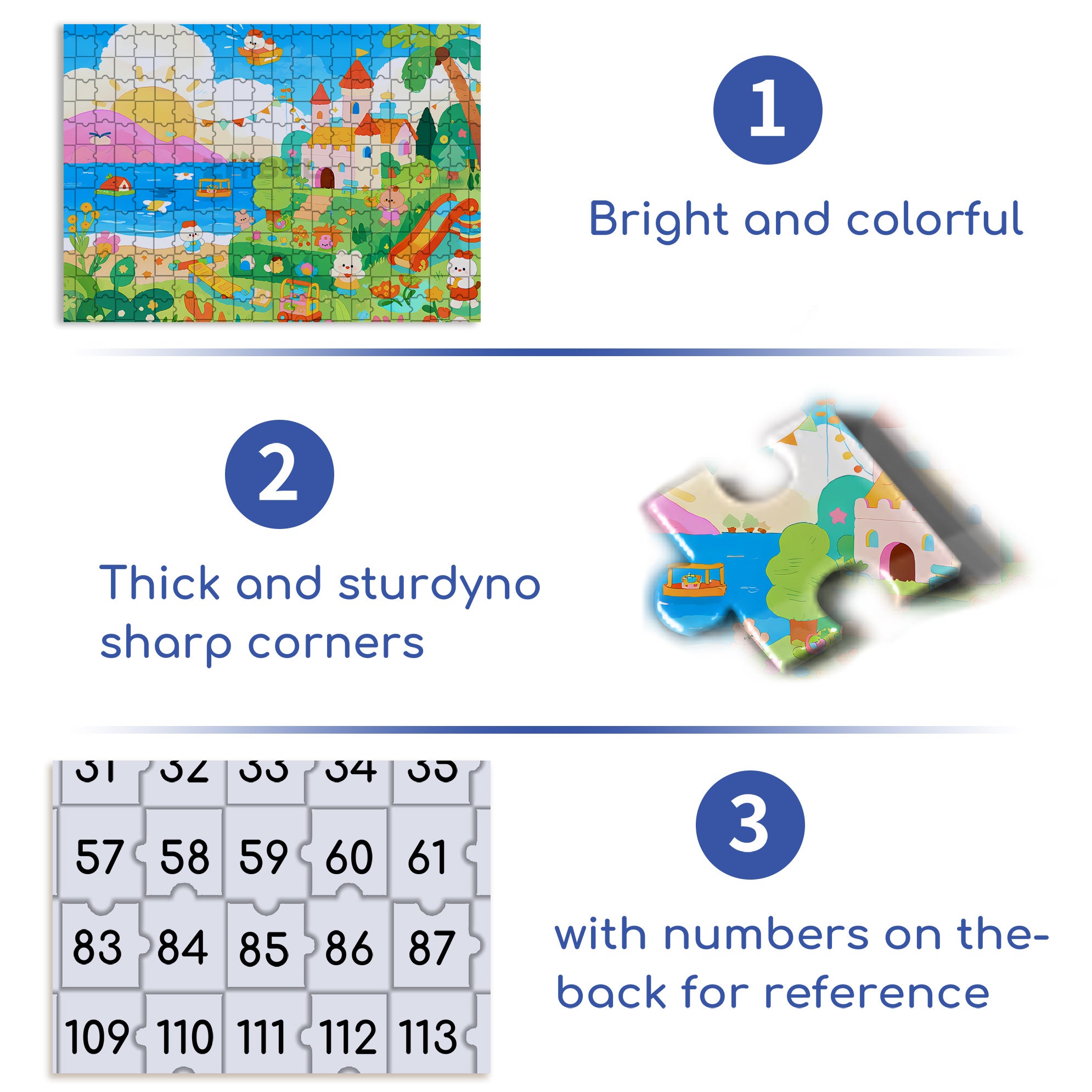 Rabbit Kindergarten 500pcs/1000pcs Jigsaw Puzzle, Scratch-Resistant, Interactive Family Game & Brain-Boosting DIY Decor, Perfect for Halloween, Christmas & New Year Gifts, Family Puzzle Game