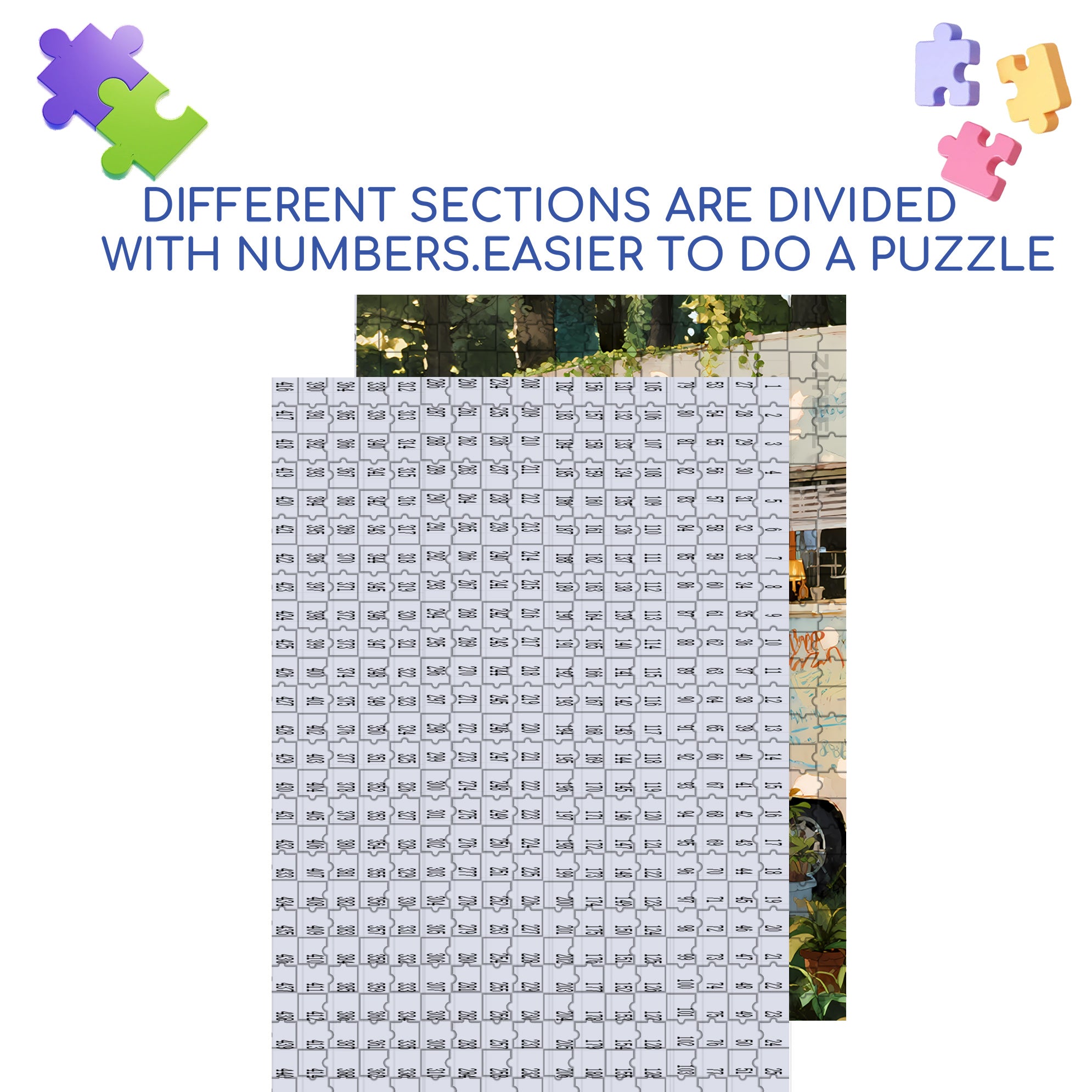 RV Travel 500pcs/1000pcs Jigsaw Puzzle, Scratch-Resistant, Interactive Family Game & Brain-Boosting DIY Decor, Perfect for Halloween, Christmas & New Year Gifts, Family Puzzle Game