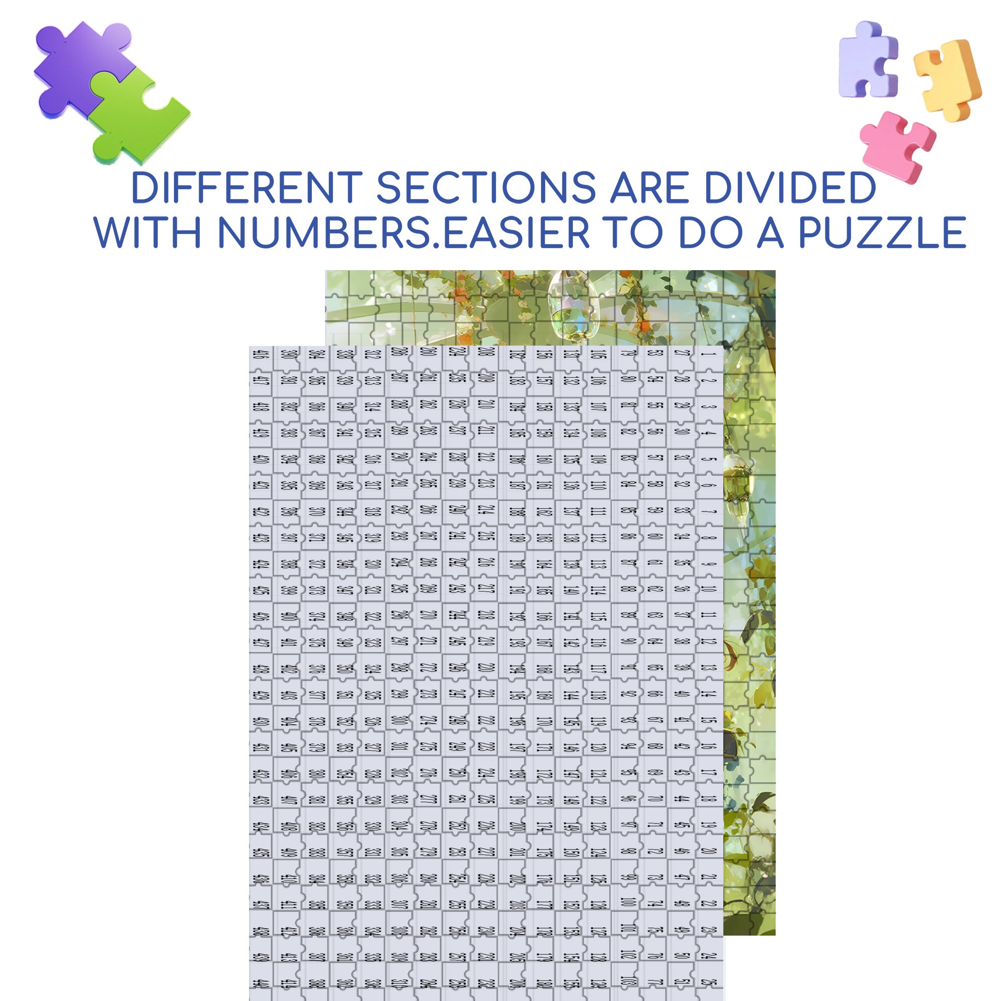 Swinging In The Sun 500pcs/1000pcs Jigsaw Puzzle, Scratch-Resistant, Interactive Family Game & Brain-Boosting DIY Decor, Perfect for Halloween, Christmas & New Year Gifts, Family Puzzle Game