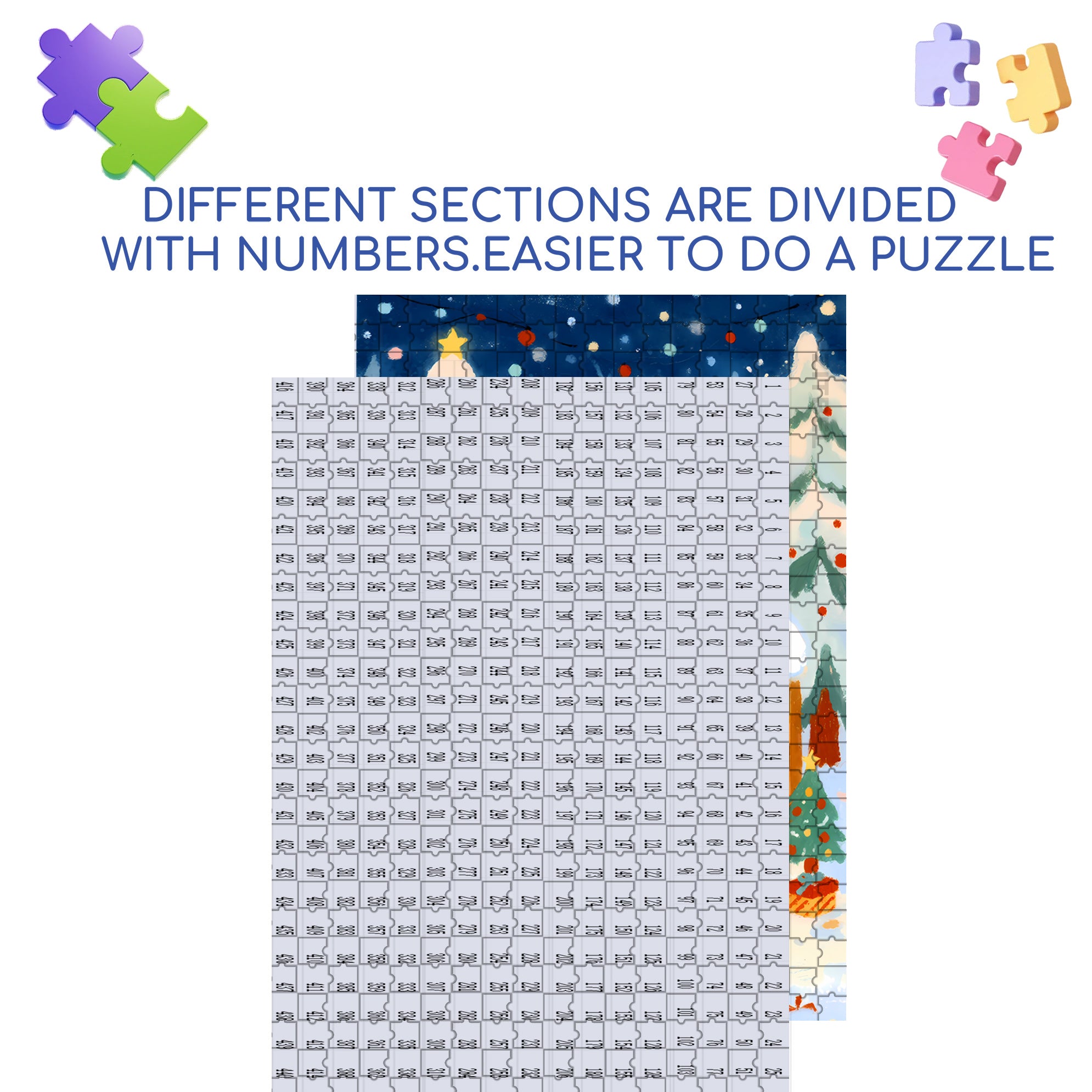Warm Christmas 500pcs/1000pcs Jigsaw Puzzle, Scratch-Resistant, Interactive Family Game & Brain-Boosting DIY Decor, Perfect for Halloween, Christmas & New Year Gifts, Family Puzzle Game