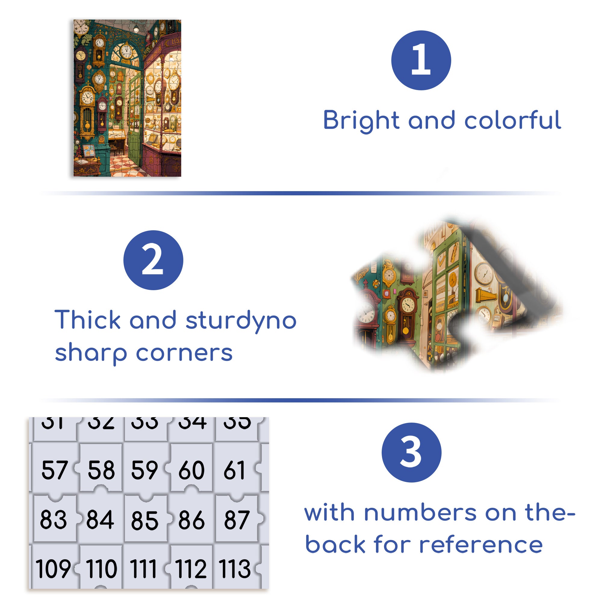 Watch Shop 500pcs/1000pcs Jigsaw Puzzle, Scratch-Resistant, Interactive Family Game & Brain-Boosting DIY Decor, Perfect for Halloween, Christmas & New Year Gifts, Family Puzzle Game