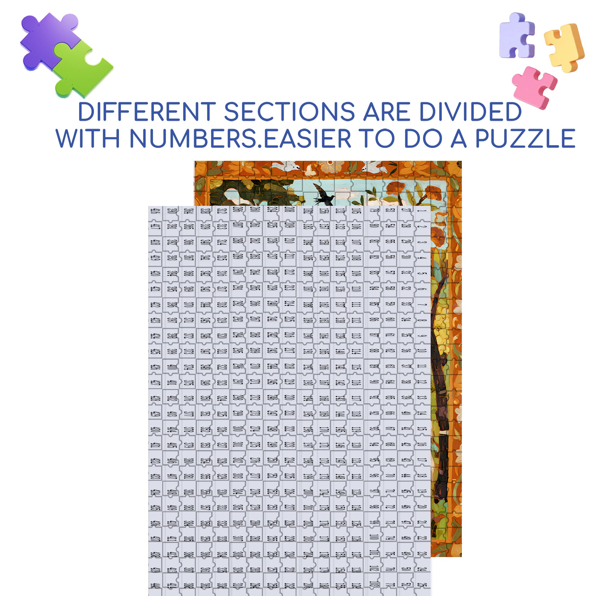 Autumn Forest 500pcs/1000pcs Jigsaw Puzzle, Scratch-Resistant, Interactive Family Game & Brain-Boosting DIY Decor, Perfect for Halloween, Christmas & New Year Gifts, Family Puzzle Game
