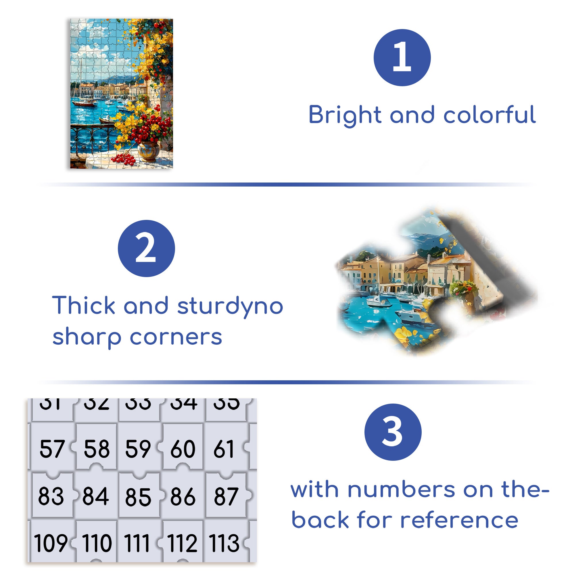 Balcony 500pcs/1000pcs Jigsaw Puzzle, Scratch-Resistant, Interactive Family Game & Brain-Boosting DIY Decor, Perfect for Halloween, Christmas & New Year Gifts, Family Puzzle Game