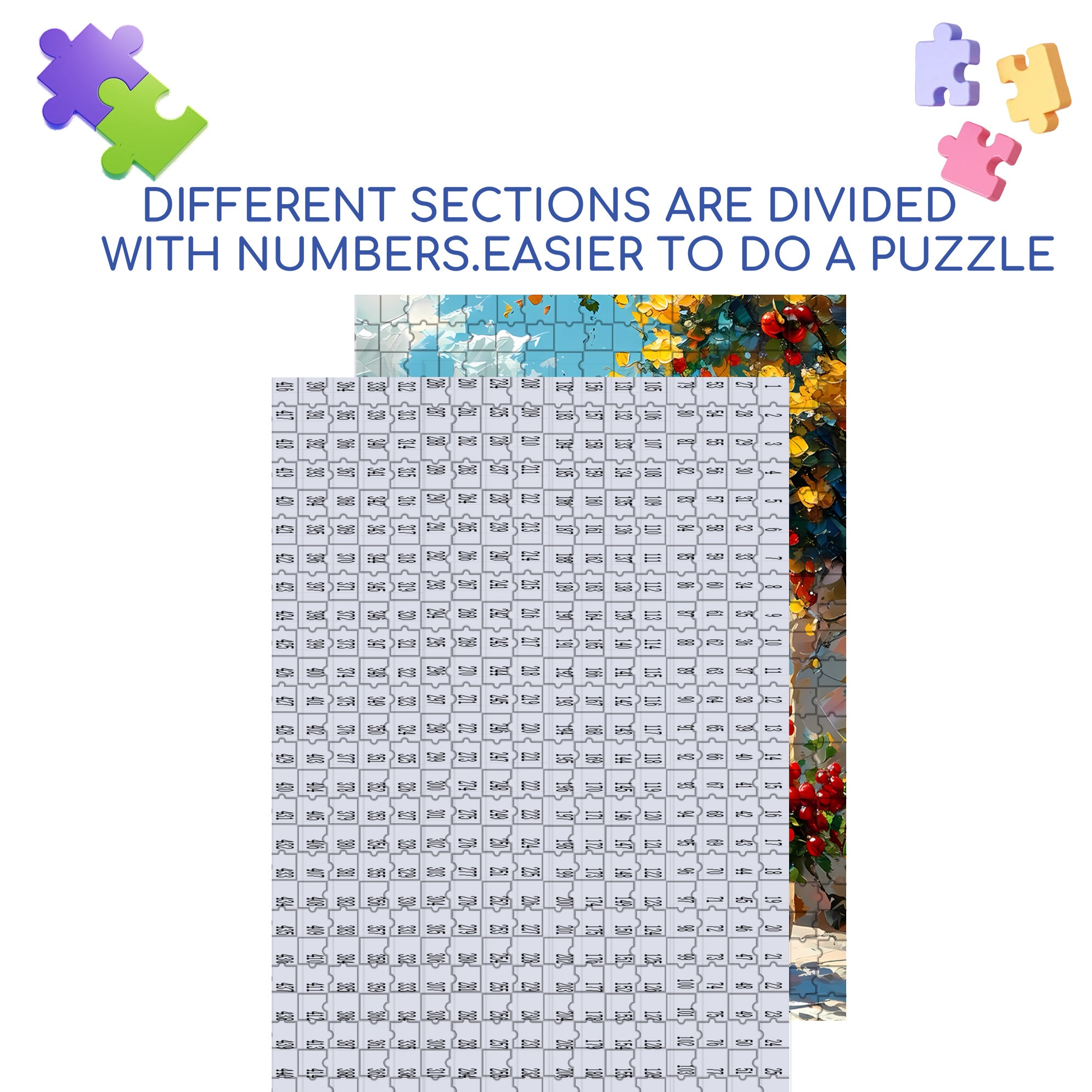 Balcony 500pcs/1000pcs Jigsaw Puzzle, Scratch-Resistant, Interactive Family Game & Brain-Boosting DIY Decor, Perfect for Halloween, Christmas & New Year Gifts, Family Puzzle Game