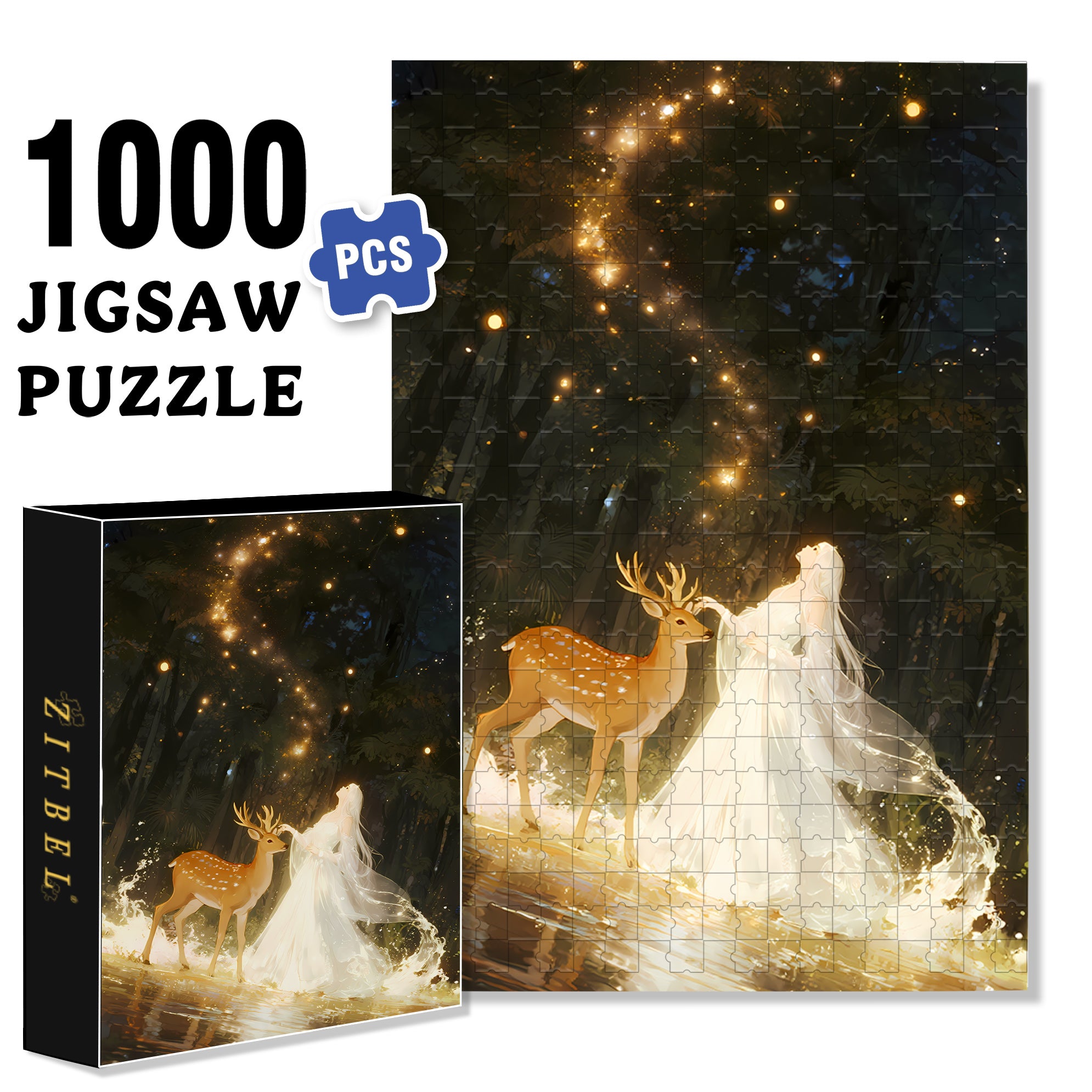 Brilliant 500pcs/1000pcs Jigsaw Puzzle, Scratch-Resistant, Interactive Family Game & Brain-Boosting DIY Decor, Perfect for Halloween, Christmas & New Year Gifts, Family Puzzle Game