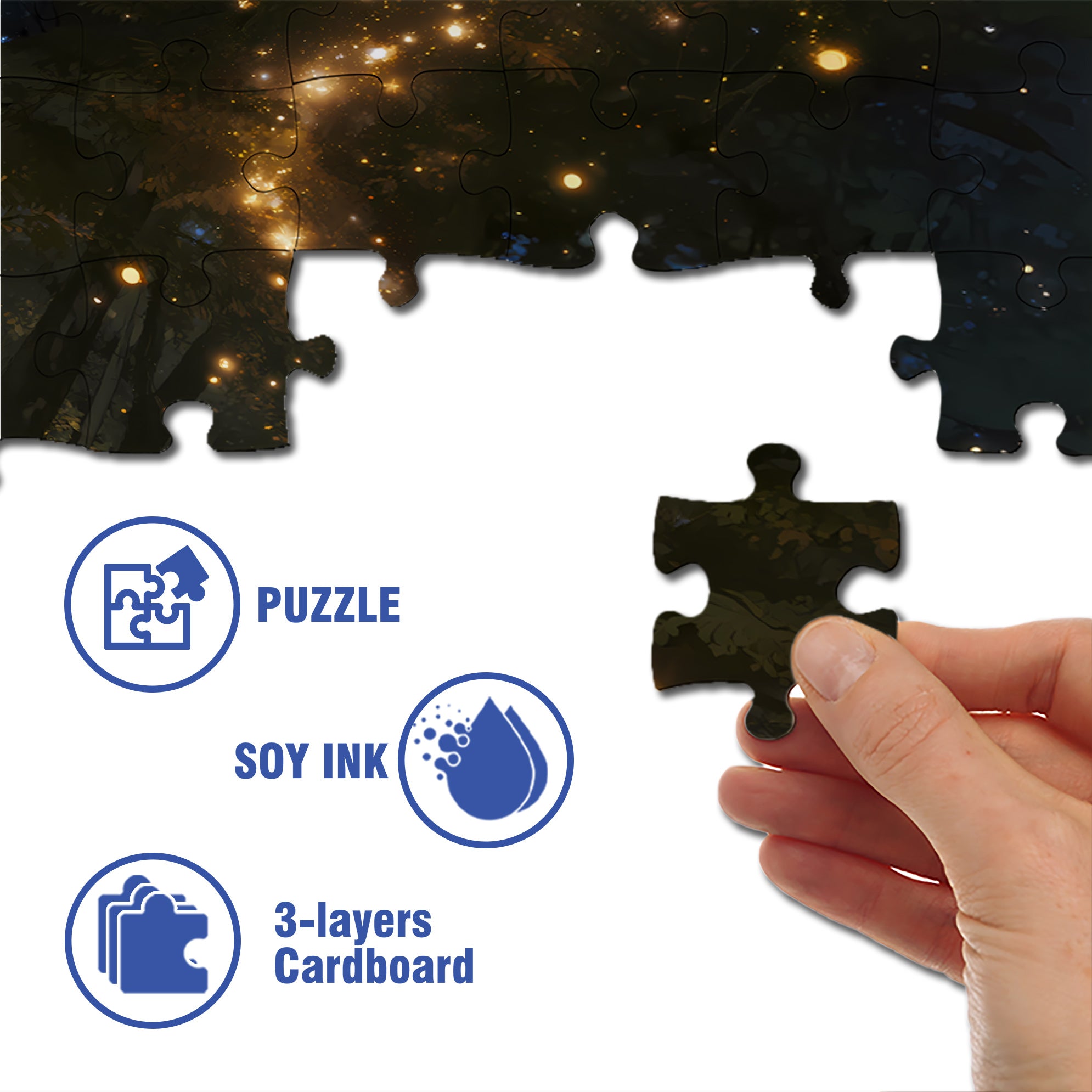 Brilliant 500pcs/1000pcs Jigsaw Puzzle, Scratch-Resistant, Interactive Family Game & Brain-Boosting DIY Decor, Perfect for Halloween, Christmas & New Year Gifts, Family Puzzle Game