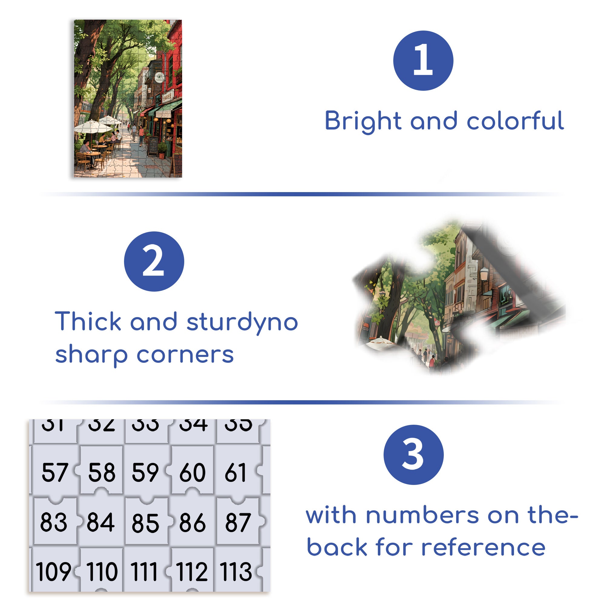 City Impression 500pcs/1000pcs Jigsaw Puzzle, Scratch-Resistant, Interactive Family Game & Brain-Boosting DIY Decor, Perfect for Halloween, Christmas & New Year Gifts, Family Puzzle Game