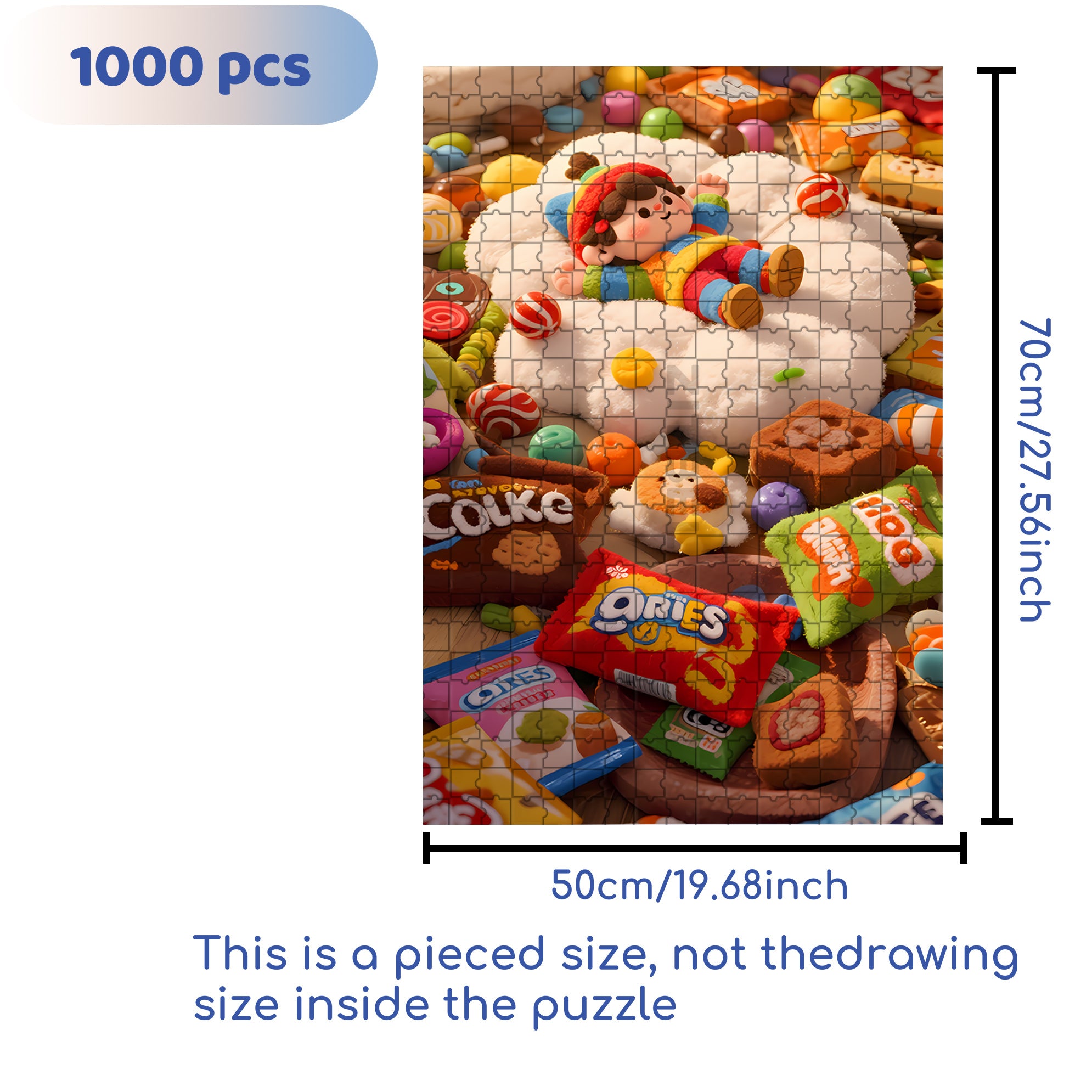 Comfortable 500pcs/1000pcs Jigsaw Puzzle, Scratch-Resistant, Interactive Family Game & Brain-Boosting DIY Decor, Perfect for Halloween, Christmas & New Year Gifts, Family Puzzle Game
