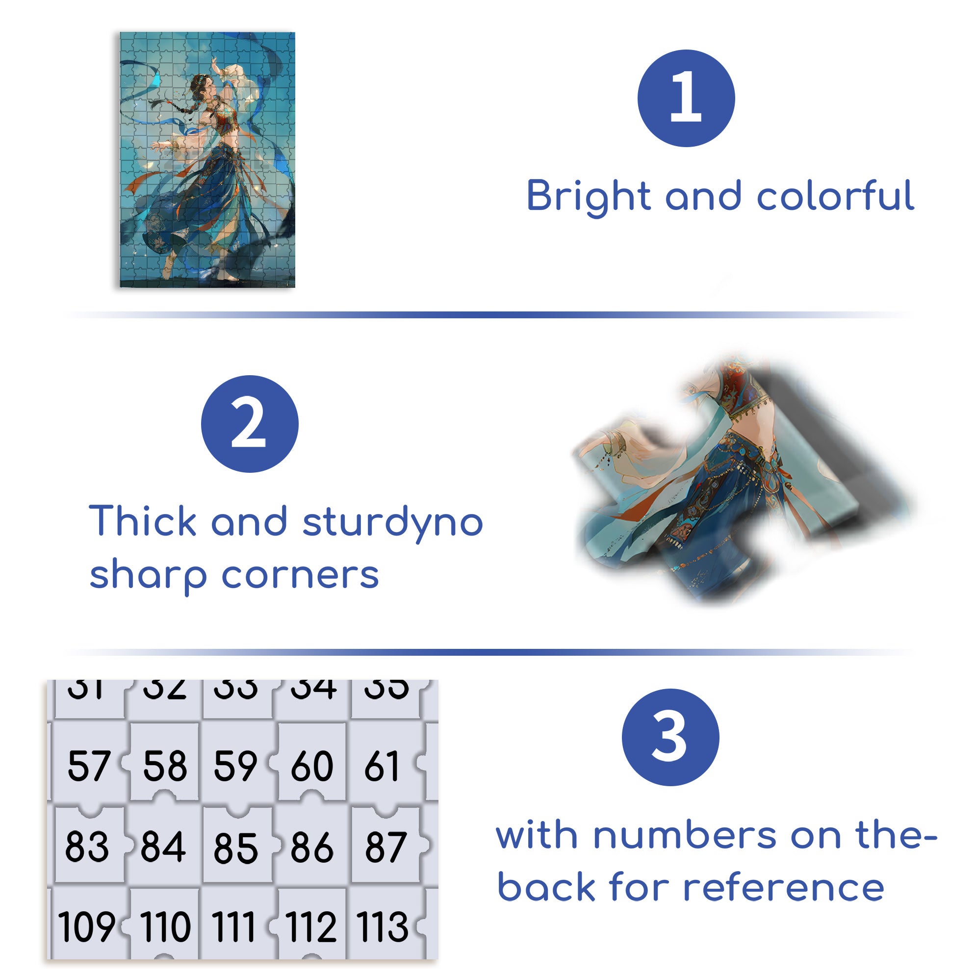 Dance 500pcs/1000pcs Jigsaw Puzzle, Scratch-Resistant, Interactive Family Game & Brain-Boosting DIY Decor, Perfect for Halloween, Christmas & New Year Gifts, Family Puzzle Game