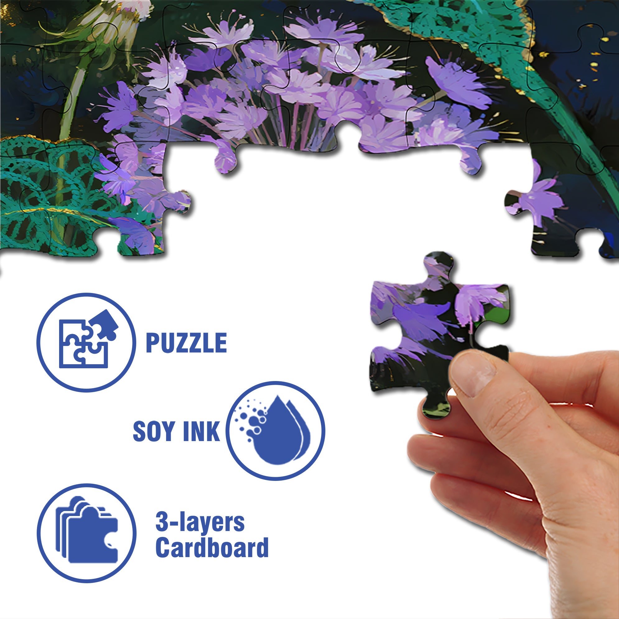 Dandelion 500pcs/1000pcs Jigsaw Puzzle, Scratch-Resistant, Interactive Family Game & Brain-Boosting DIY Decor, Perfect for Halloween, Christmas & New Year Gifts, Family Puzzle Game