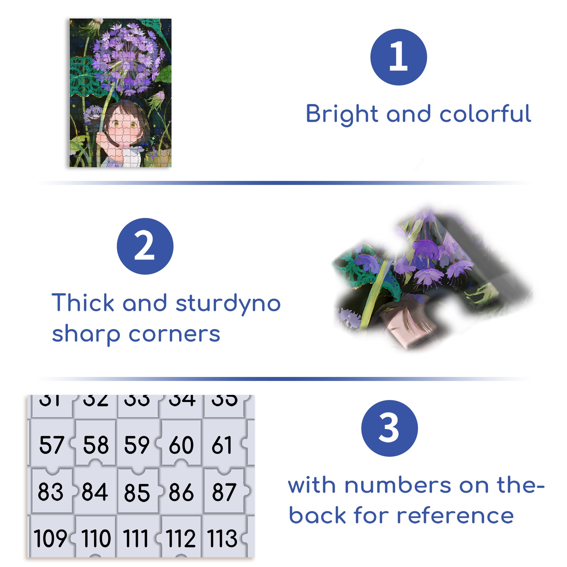 Dandelion 500pcs/1000pcs Jigsaw Puzzle, Scratch-Resistant, Interactive Family Game & Brain-Boosting DIY Decor, Perfect for Halloween, Christmas & New Year Gifts, Family Puzzle Game