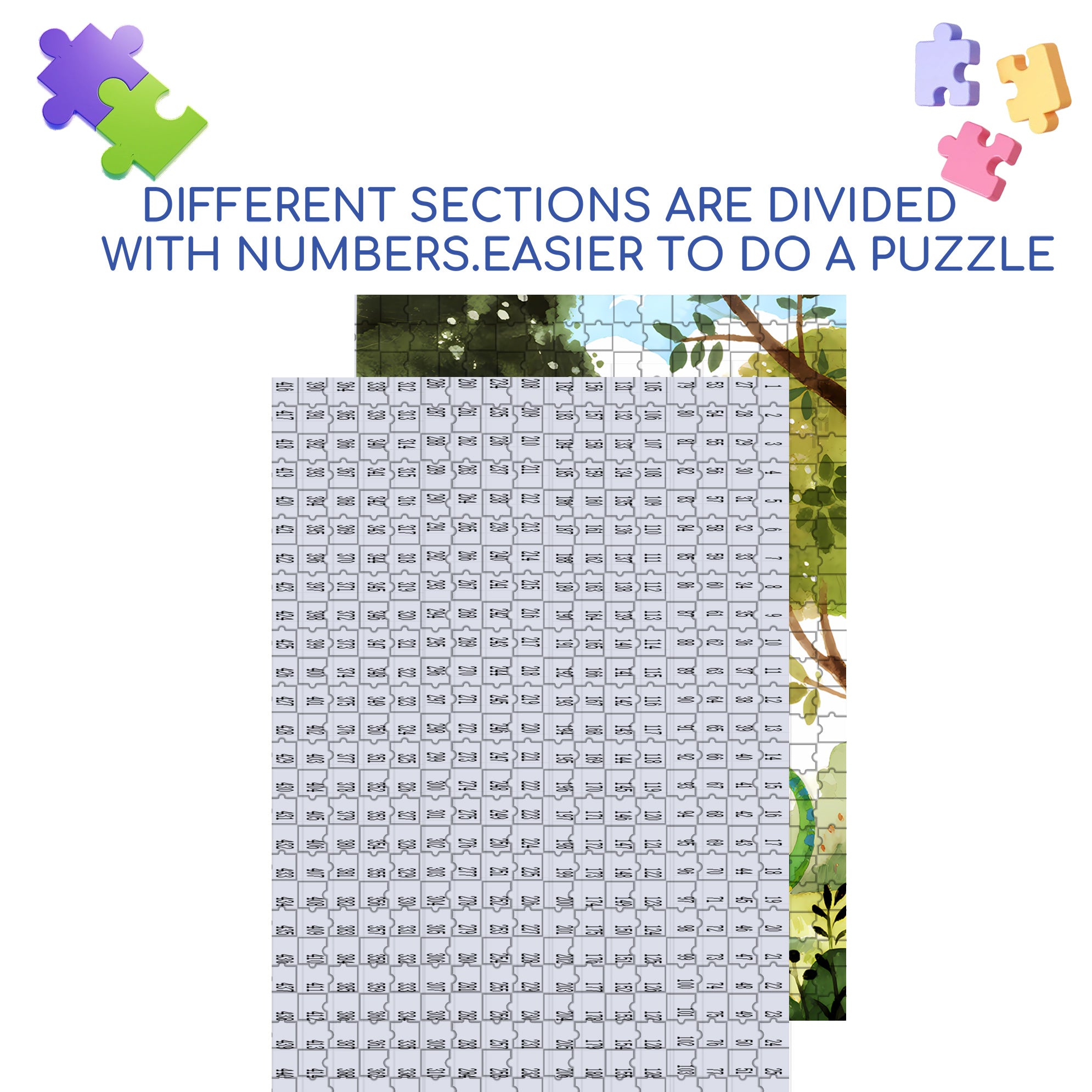 Dinosaurs And Me 500pcs/1000pcs Jigsaw Puzzle, Scratch-Resistant, Interactive Family Game & Brain-Boosting DIY Decor, Perfect for Halloween, Christmas & New Year Gifts, Family Puzzle Game